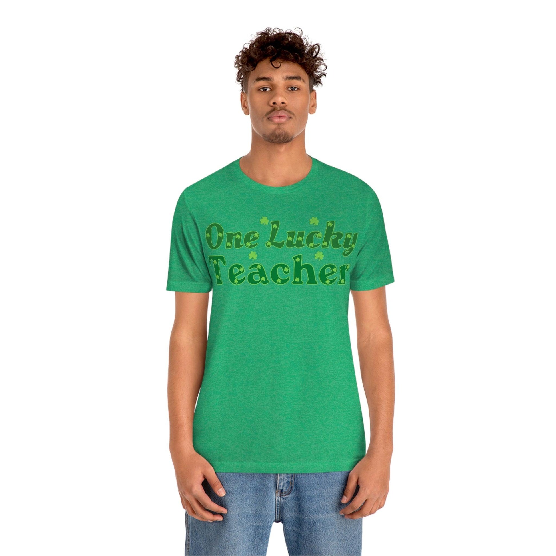 One Lucky Teacher Shirt feeling Lucky St Patrick's Day shirt - Funny St Paddy's day Funny Shirt - Giftsmojo