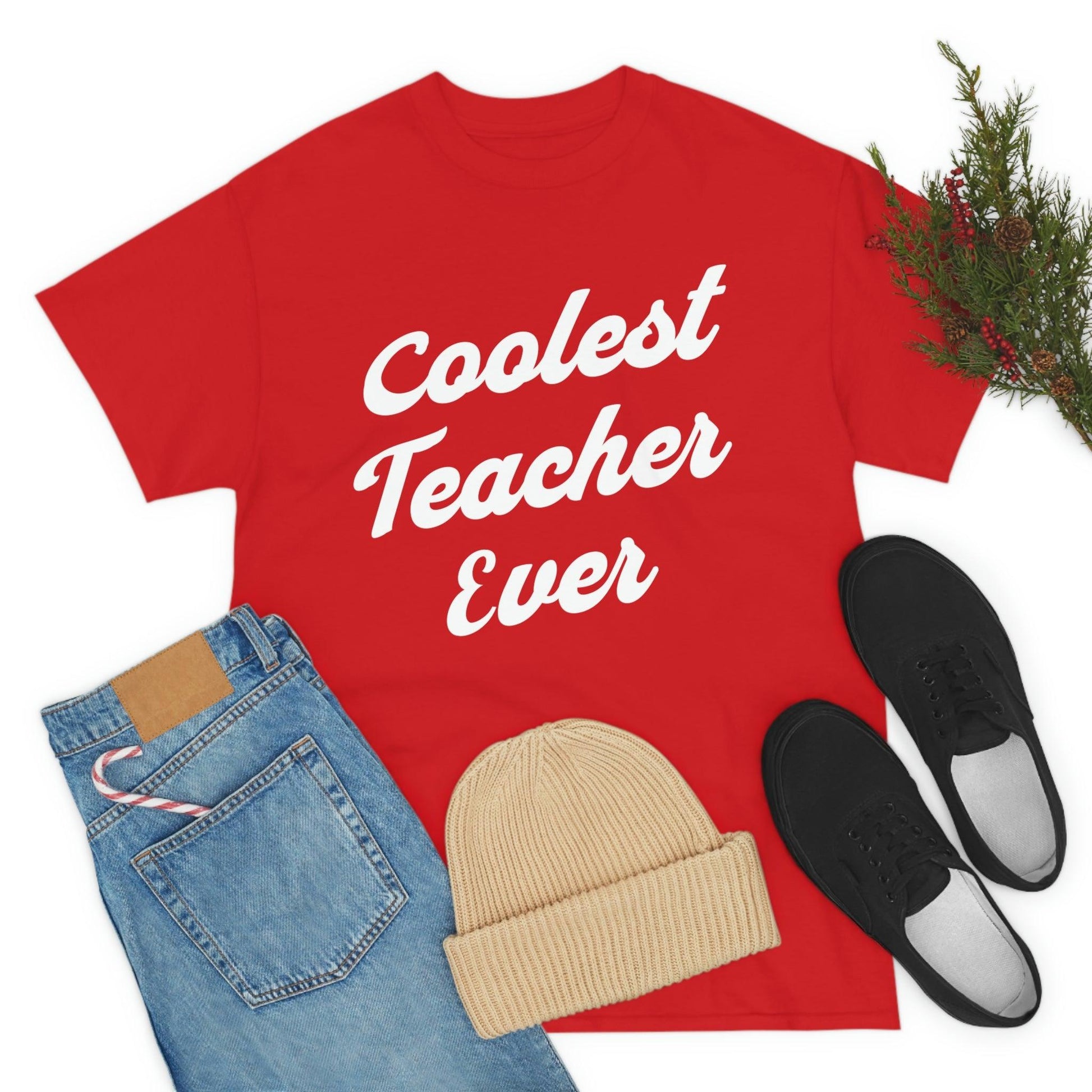 Coolest Teacher Ever T-Shirt - Giftsmojo