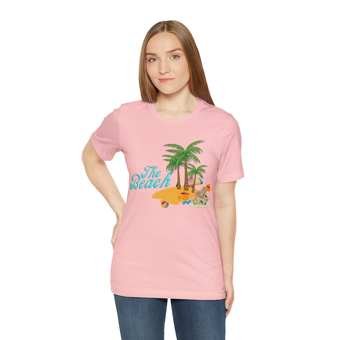 The Beach shirt, Beach t-shirt, Summer shirt, Beachwear, Beach fashion, Tropical print, Trendy design, Stylish beach apparel