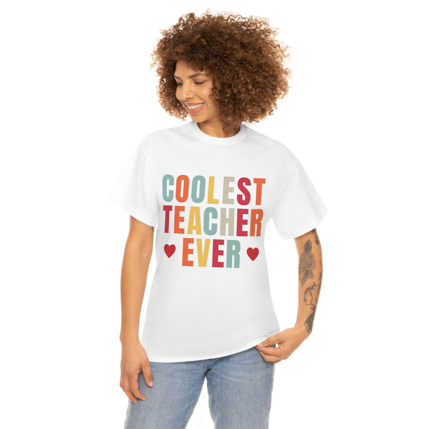 Coolest Teacher Ever T-Shirt - teacher gift - teacher appreciation - Giftsmojo