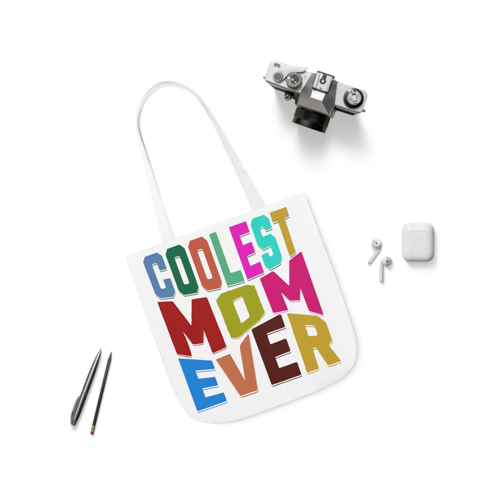 The coolest mom ever Canvas Tote Bag - Giftsmojo