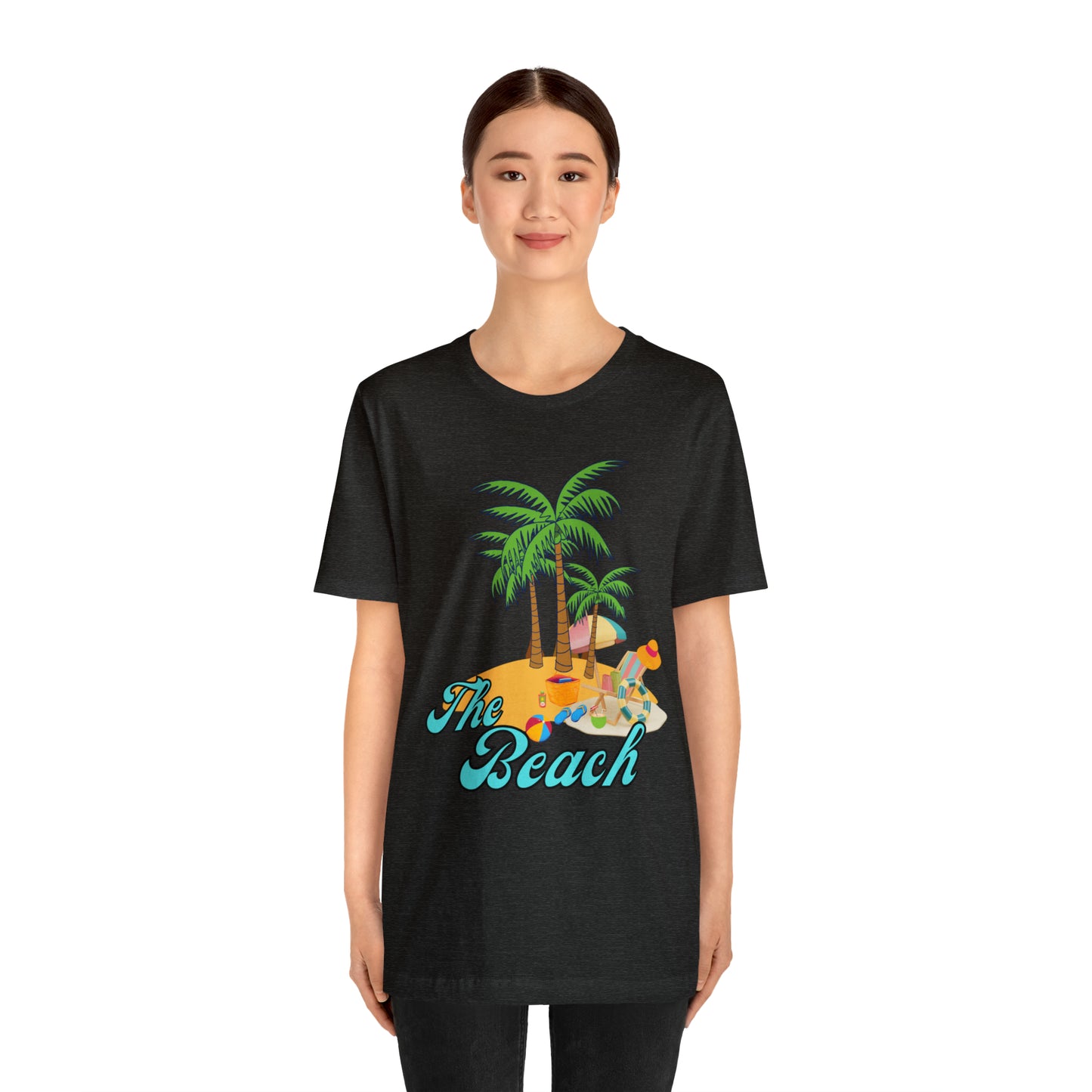 The Beach shirt, Beach t-shirt, Summer shirt, Beachwear, Beach fashion, Tropical print, Trendy design, Stylish beach apparel