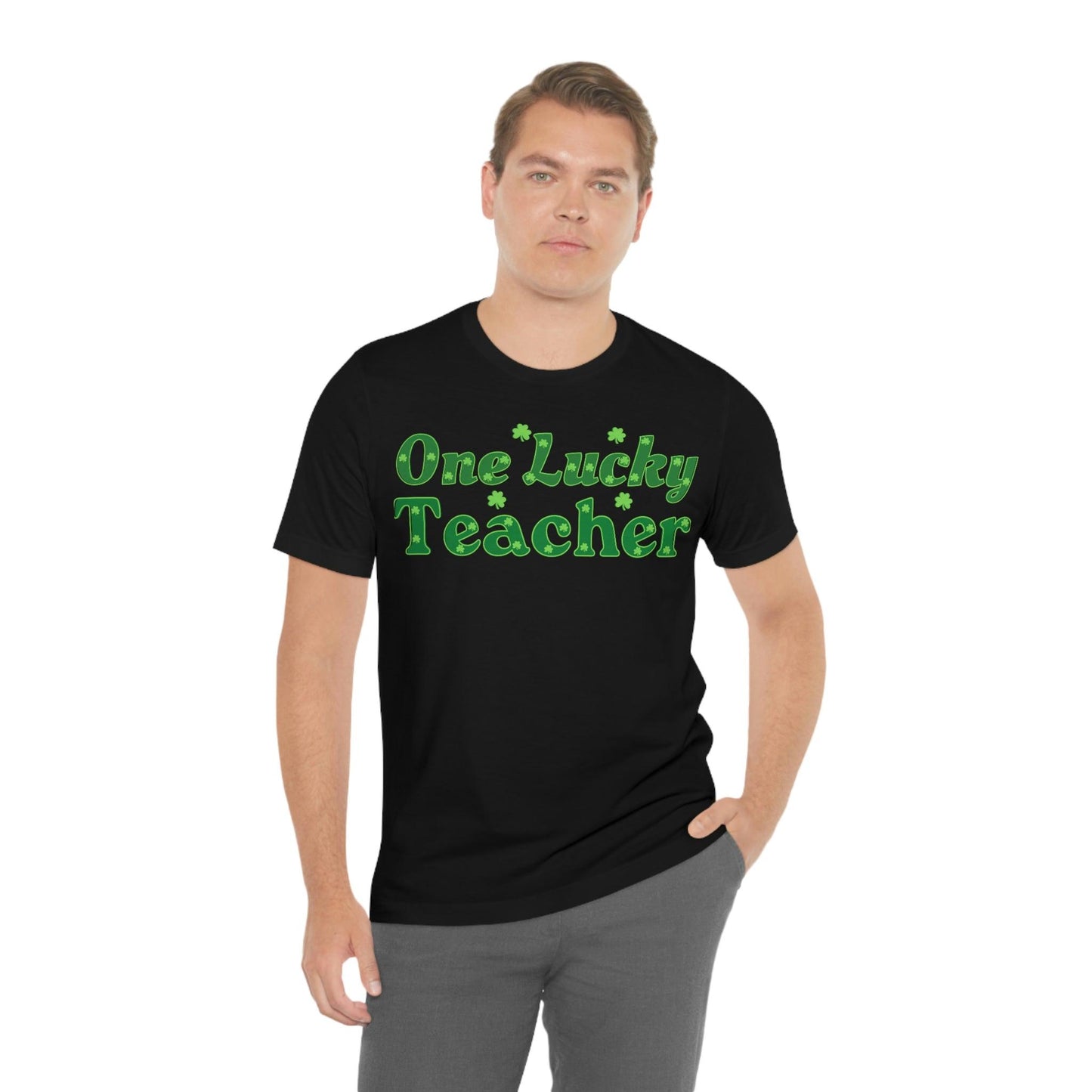 One Lucky Teacher Shirt feeling Lucky St Patrick's Day shirt - Funny St Paddy's day Funny Shirt - Giftsmojo