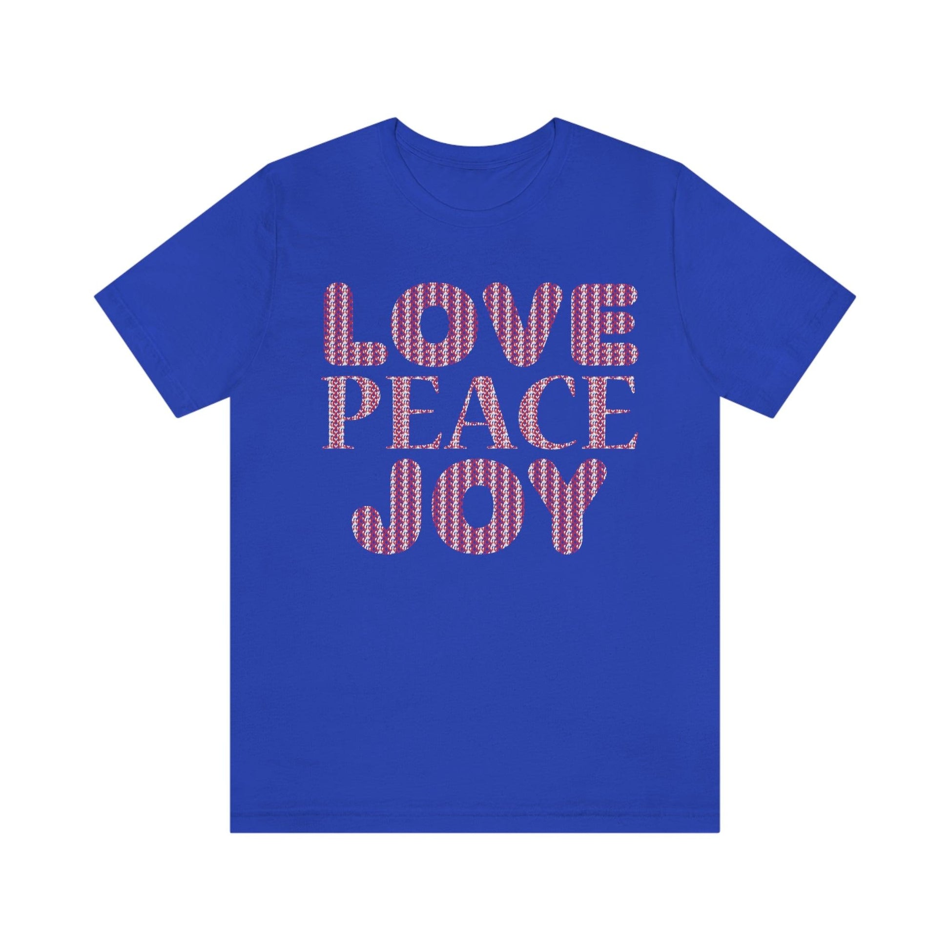 love peace joy Tee - Giftsmojo