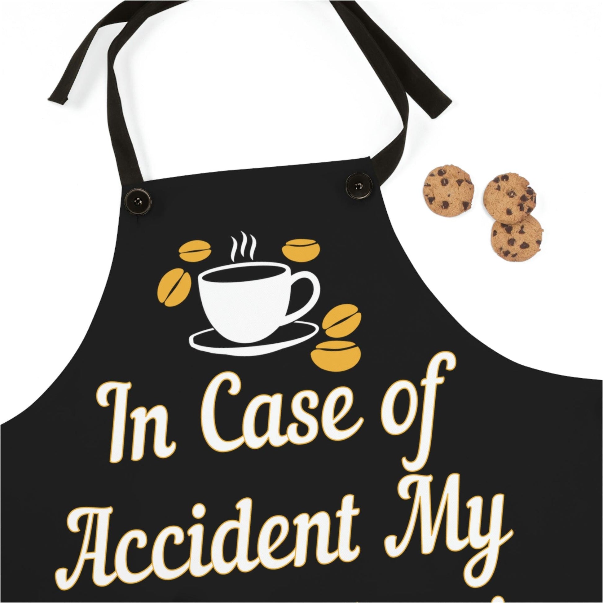In case of accident my blood type is Coffee Apron - Giftsmojo