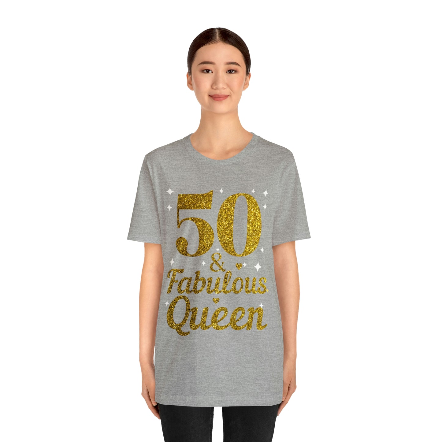 Funny 50th birthday shirt, 50th birthday Tshirt, 50 and fabulous Queen, birthday queen shirt, Gift for 50th birthday, Vintage shirt, birthday gift, birthday girl shirt, mom’s birthday gift, mom gift, wife gift,