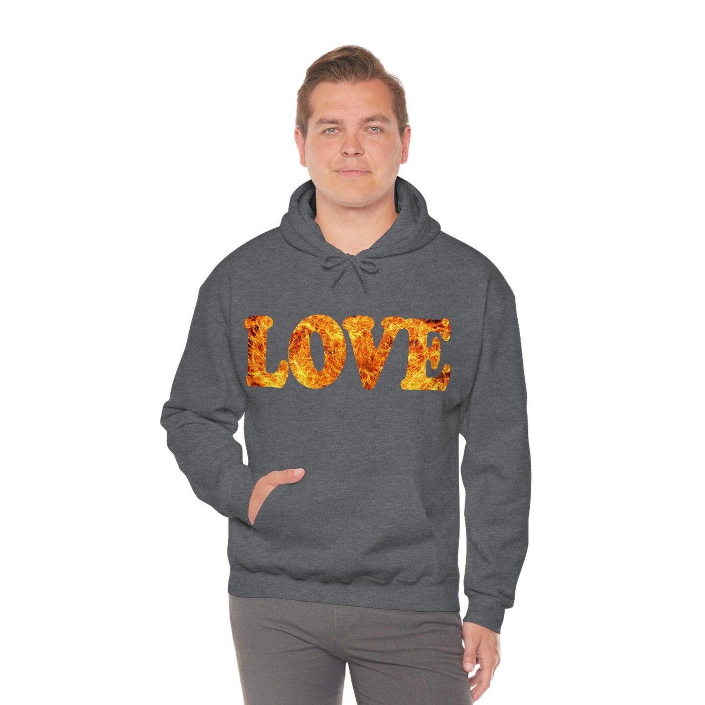 Love Fire Hooded Sweatshirt - Giftsmojo