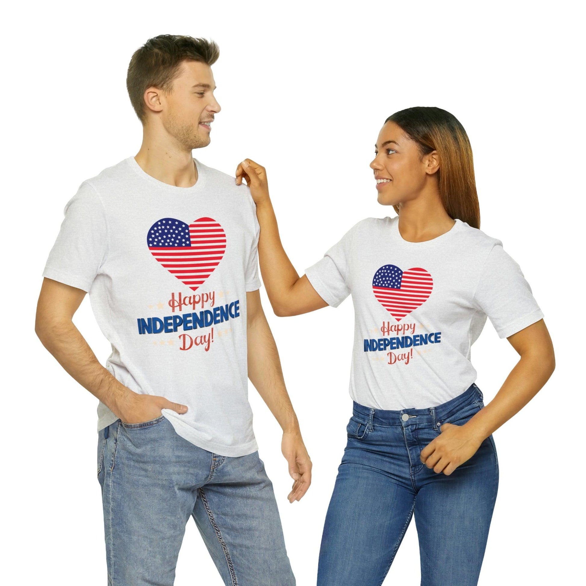 Happy Independence Day shirt, American flag shirt, Red, white, and blue shirt, Patriotic shirt, USA shirt - Giftsmojo