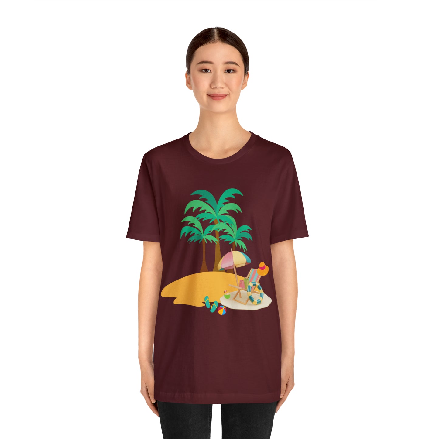 Beach shirt, Beach t-shirt, Summer shirt, Beachwear, Beach fashion, Tropical print, Trendy design, Stylish beach apparel