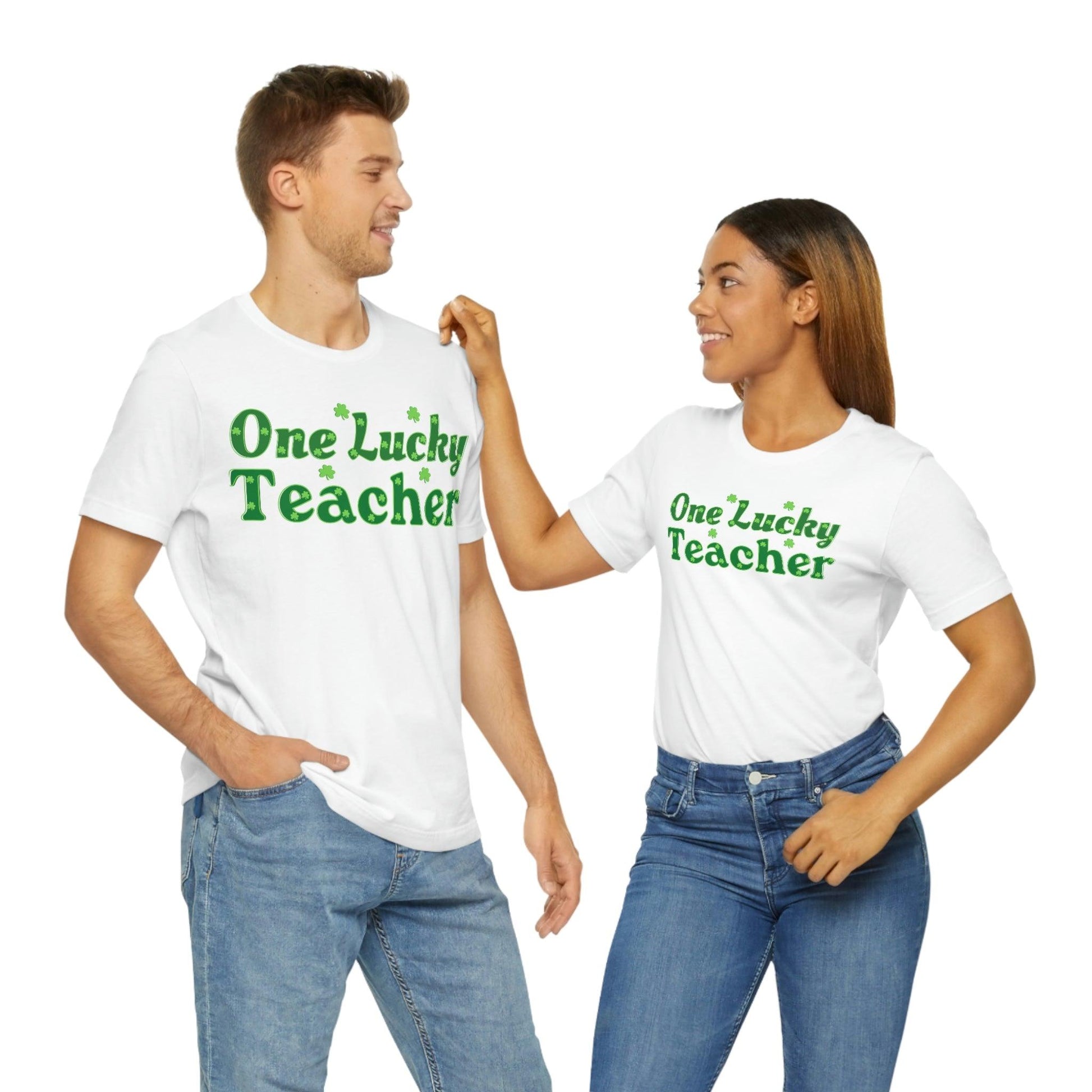 One Lucky Teacher Shirt feeling Lucky St Patrick's Day shirt - Funny St Paddy's day Funny Shirt - Giftsmojo