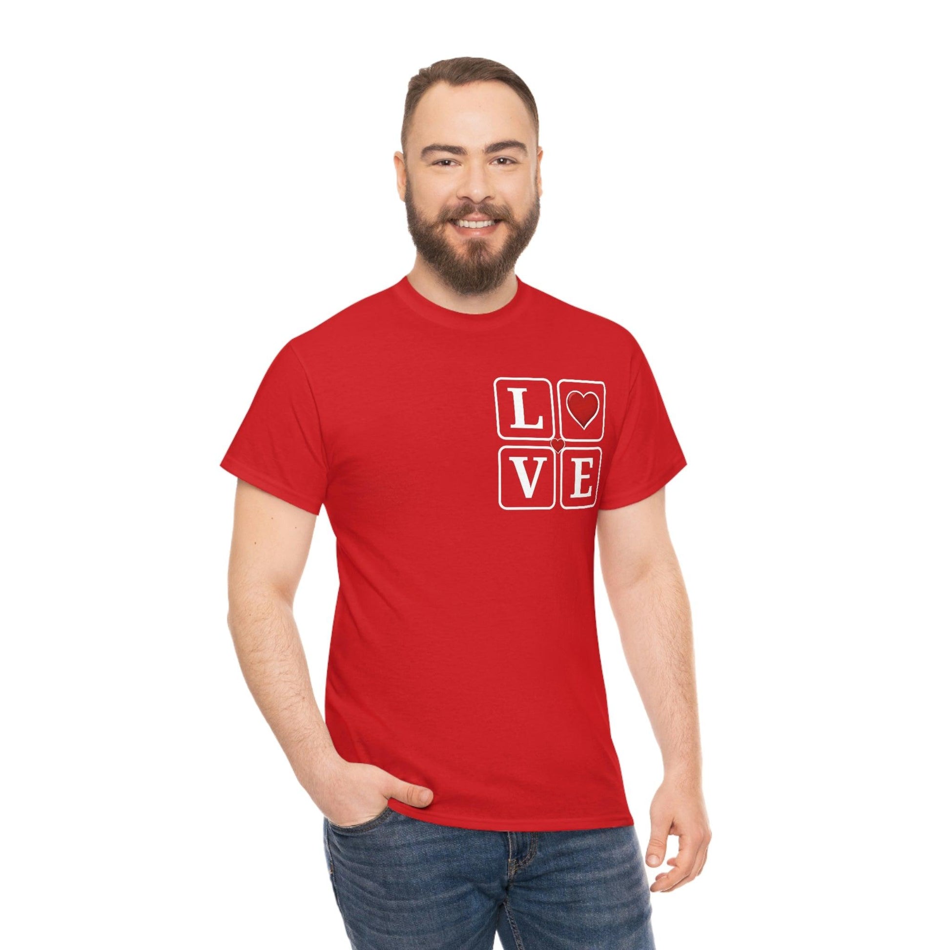 Love square Hearts T-shirt - Giftsmojo