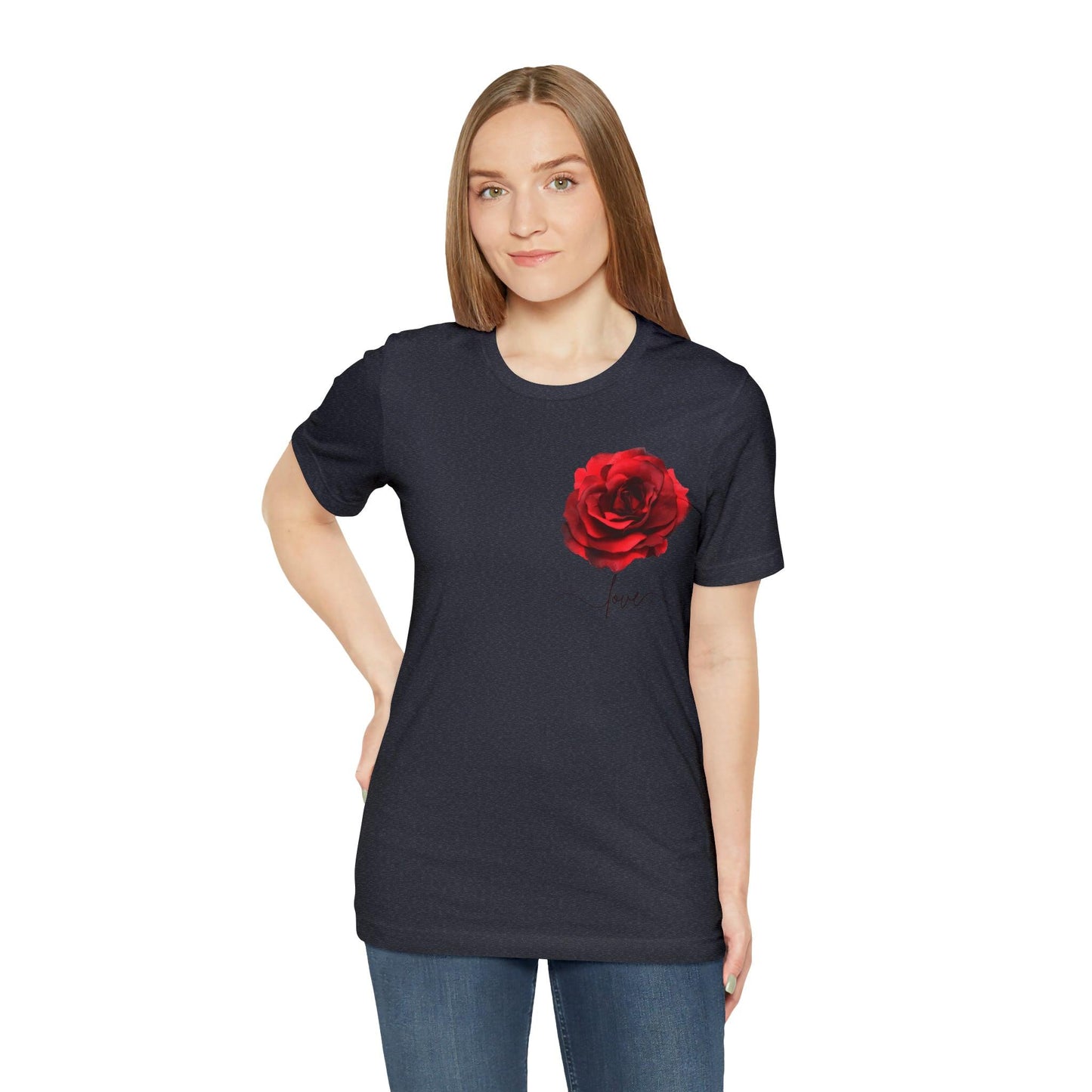 Love Rose Flower shirt, Floral motif, Floral shirt, Engagement gift, Anniversary gift, Wedding gift, gift for Wife, gift for Mom - Giftsmojo
