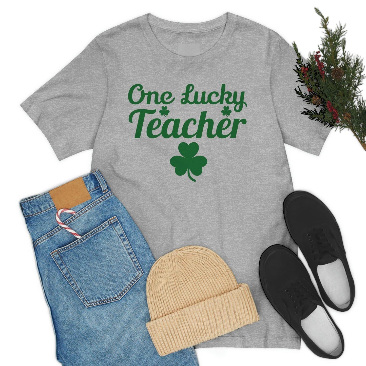 One Lucky Teacher Shirt feeling Lucky St Patrick's Day shirt - Funny St Paddy's day Funny Shirt