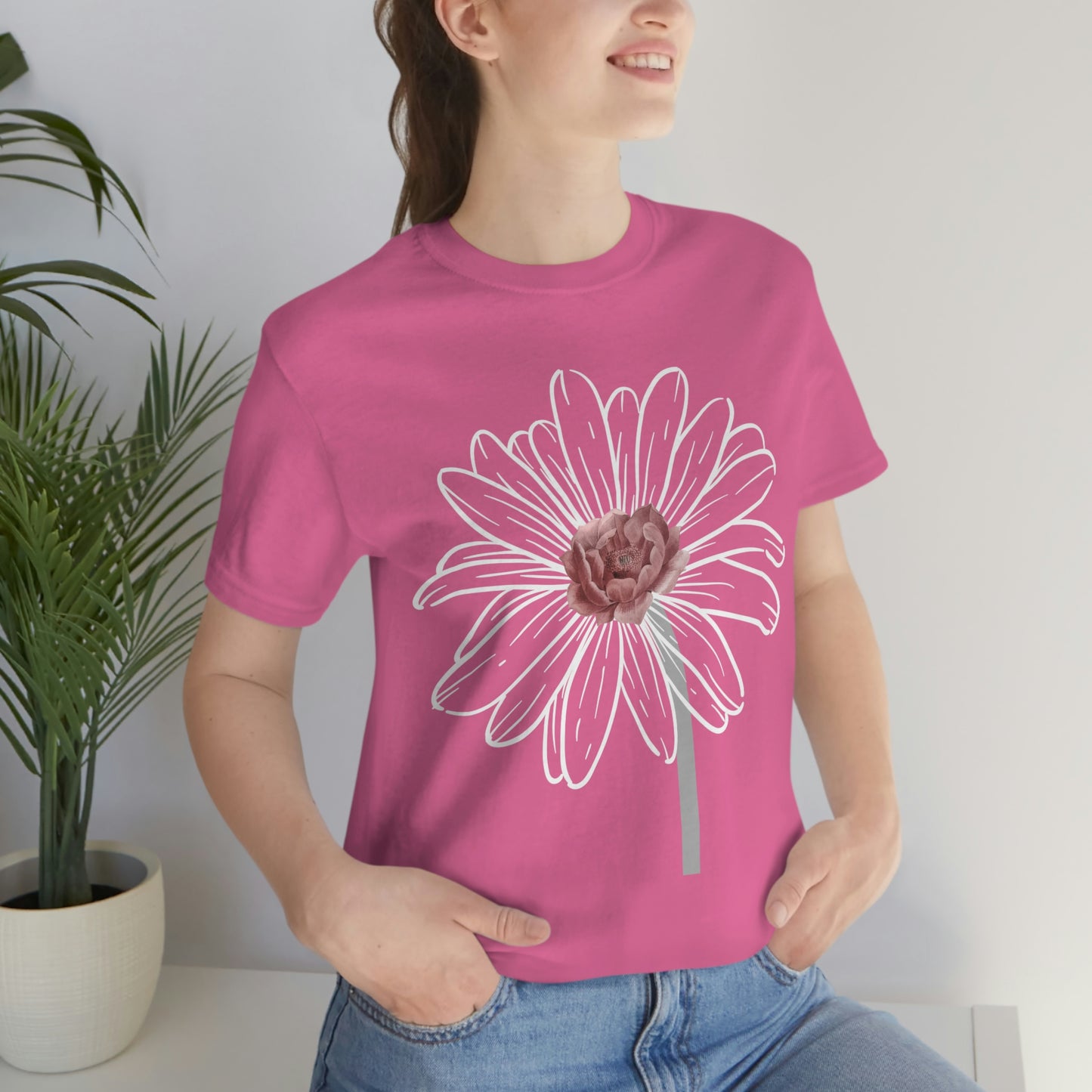 Flower Tshirt, Vintage Flower Shirt, Vintage Botanical Shirt, Vintage T-shirt, Graphic Tshirt, Botanical Print, Wildflower shirt, floral Tee