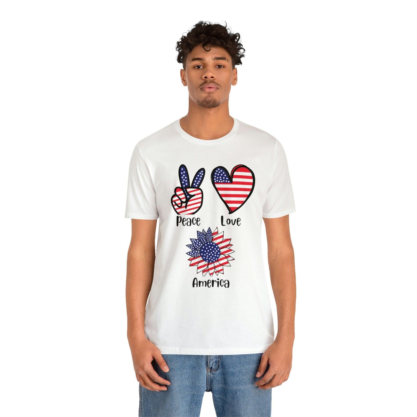 Memorial Day shirt, Love Peace America, Independence Day, 4th of July shirt - Giftsmojo