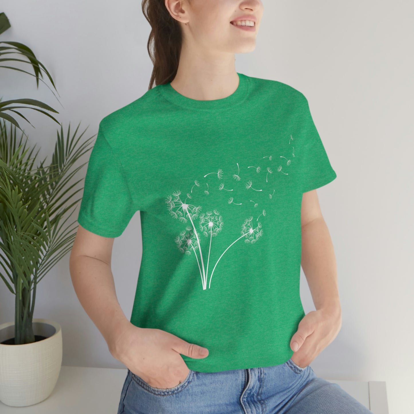 Dandelion Shirt, Boho Windflower Shirt, Dandelion Shirt for Her, Windflower Tee, Meditation Gift, Yoga Shirt, Inspirational Shirt, Bday Tees