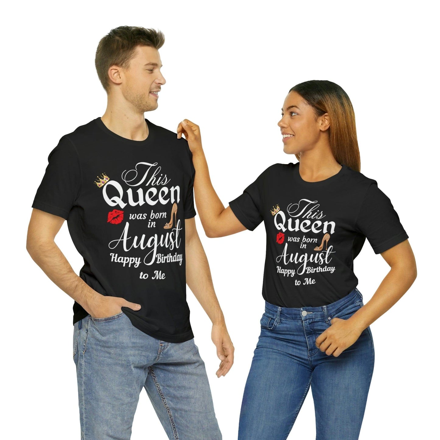 Birthday Queen Shirt, Gift for birthday, This Queen was born in August shirt, Funny Queen shirt, funny Birthday shirt, birthday gift - Giftsmojo