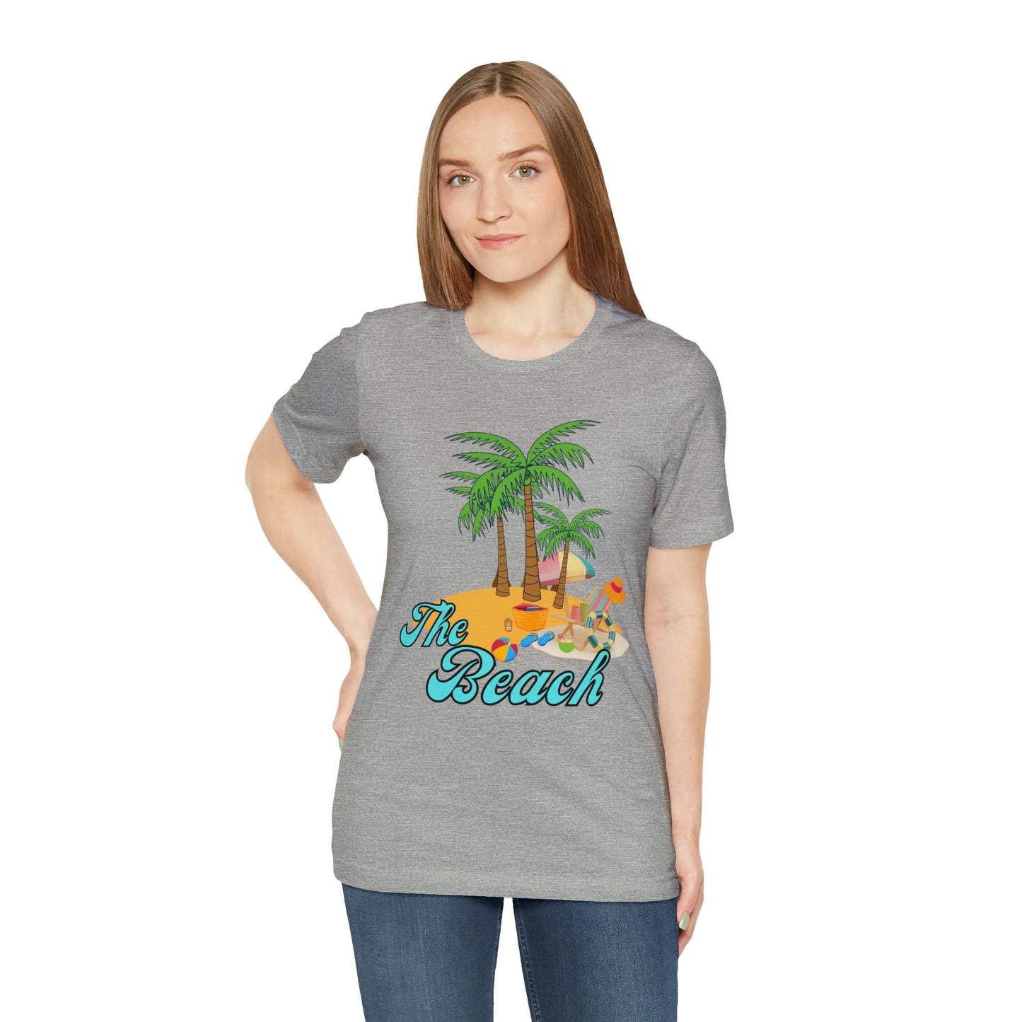 The Beach shirt, Beach t-shirt, Summer shirt, Beachwear, Beach fashion, Tropical print, Trendy design, Stylish beach apparel - Giftsmojo