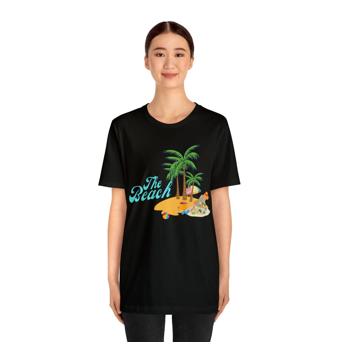 The Beach shirt, Beach t-shirt, Summer shirt, Beachwear, Beach fashion, Tropical print, Trendy design, Stylish beach apparel - Giftsmojo