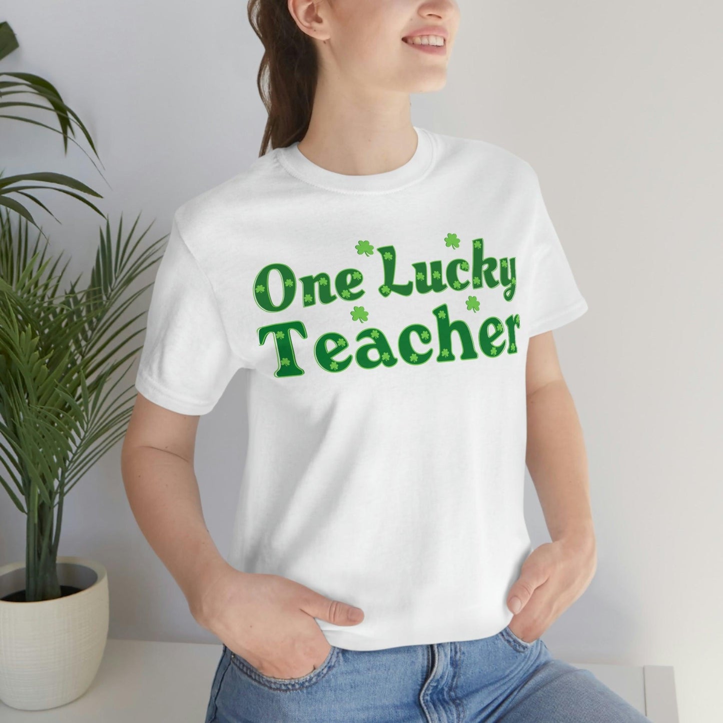 One Lucky Teacher Shirt feeling Lucky St Patrick's Day shirt - Funny St Paddy's day Funny Shirt - Giftsmojo