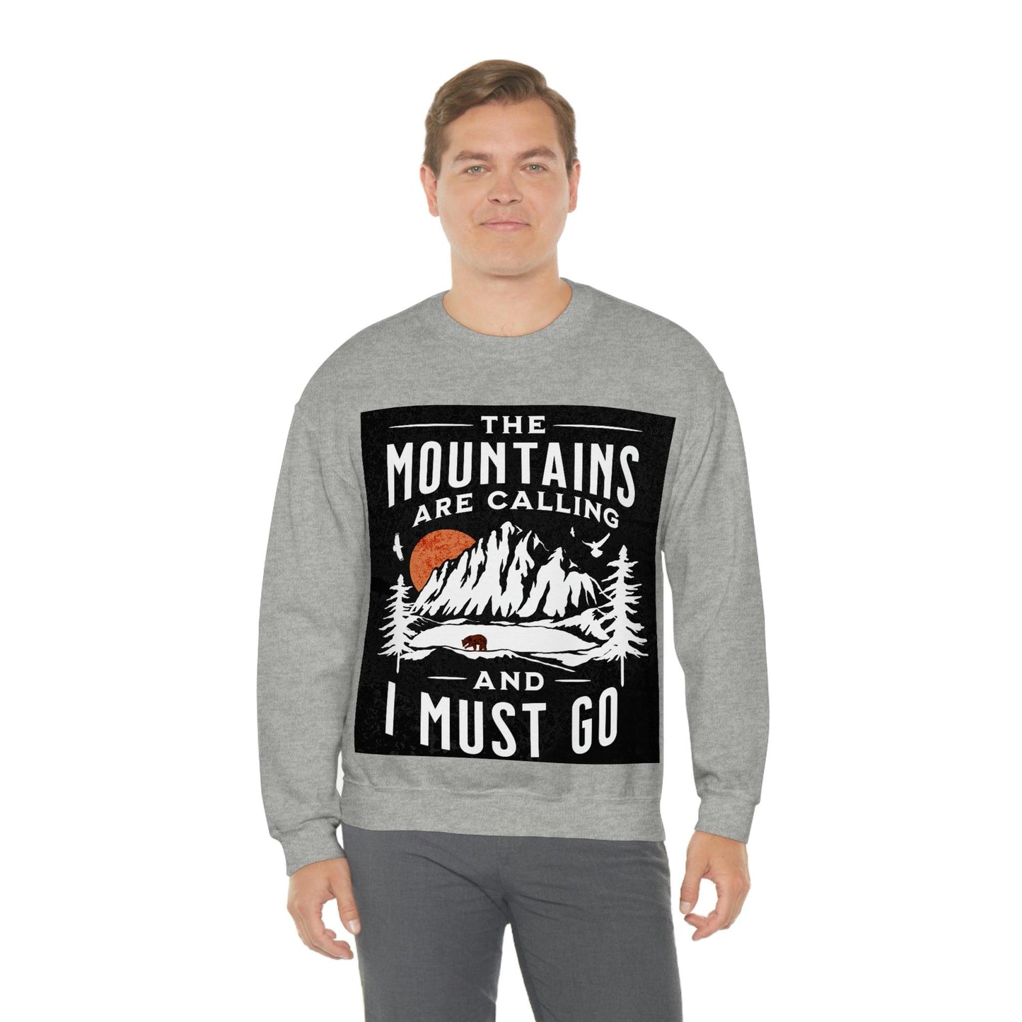 The Mountains are calling Crewneck Sweatshirt - Giftsmojo
