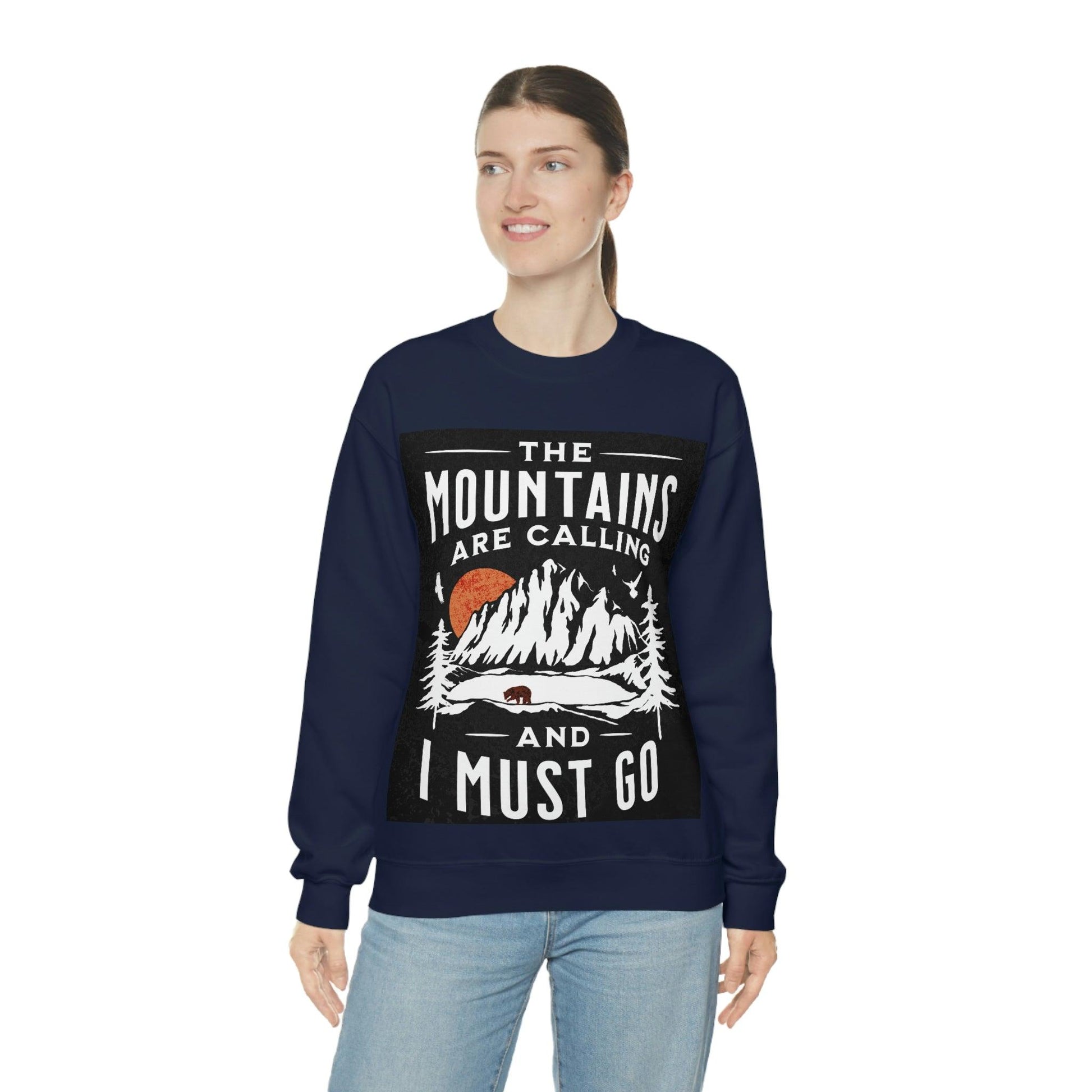 The Mountains are calling Crewneck Sweatshirt - Giftsmojo