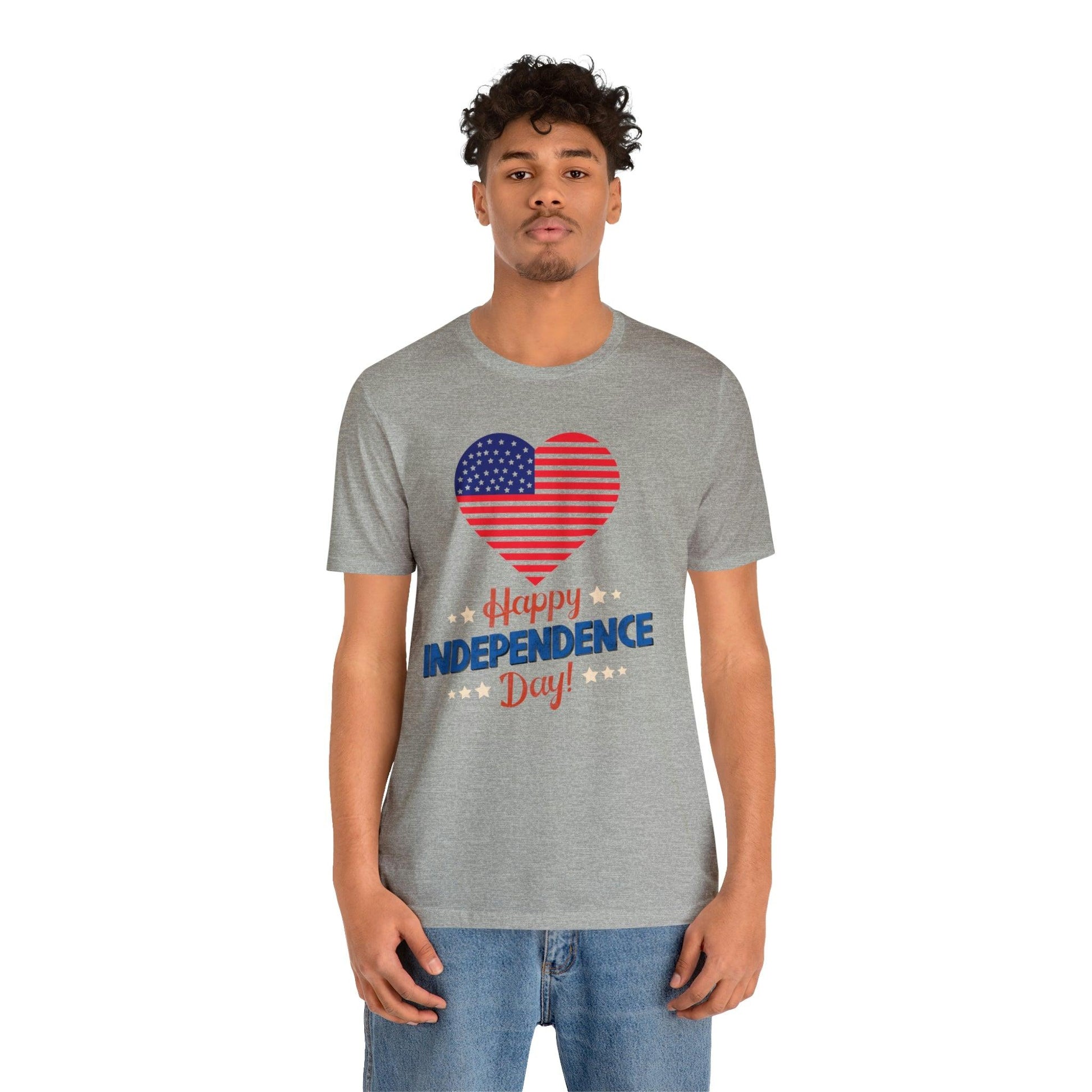 Happy Independence Day shirt, American flag shirt, Red, white, and blue shirt, Patriotic shirt, USA shirt - Giftsmojo