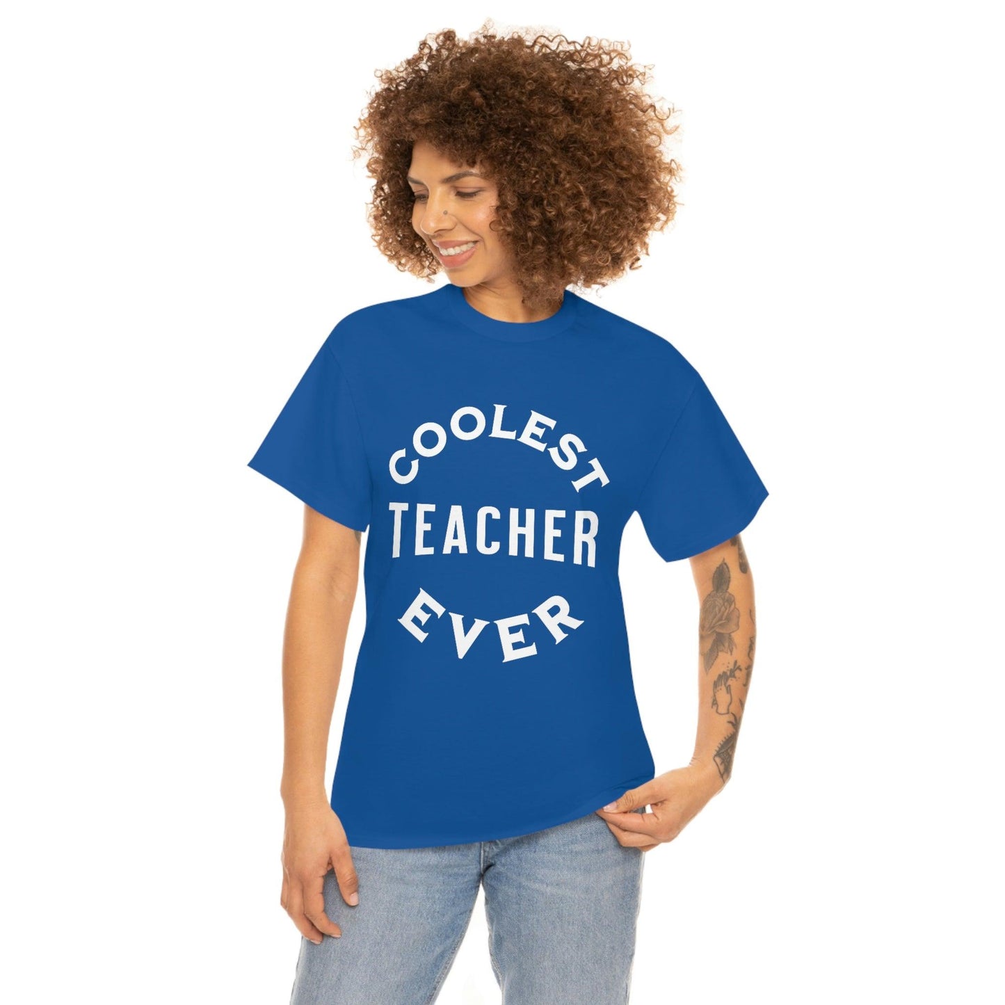 Coolest Teacher Ever Tee - cute teacher shirt - gift for teacher - Giftsmojo