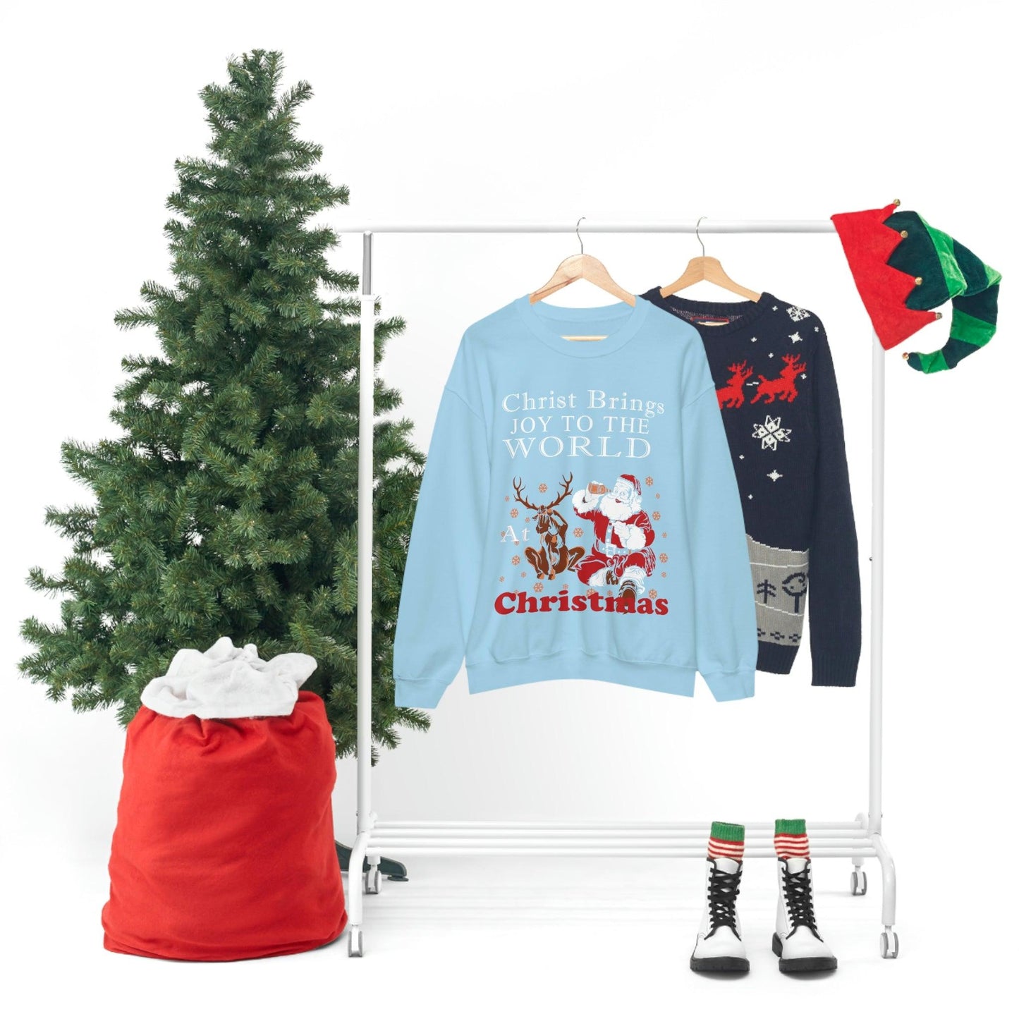 Christ brings joy to the World at Christmas Sweatshirt - Giftsmojo