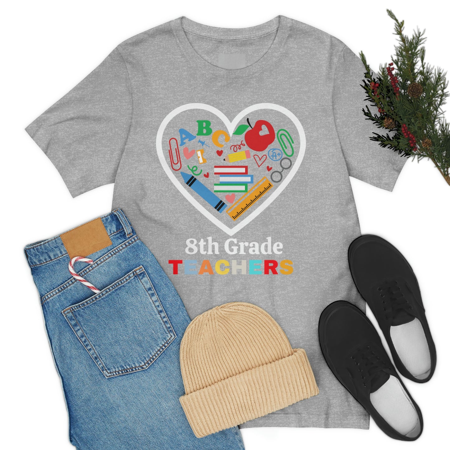 Love 8th Grade Teacher Shirt - Teacher Appreciation Shirt - Gift for Teachers - 8th Grade shirt