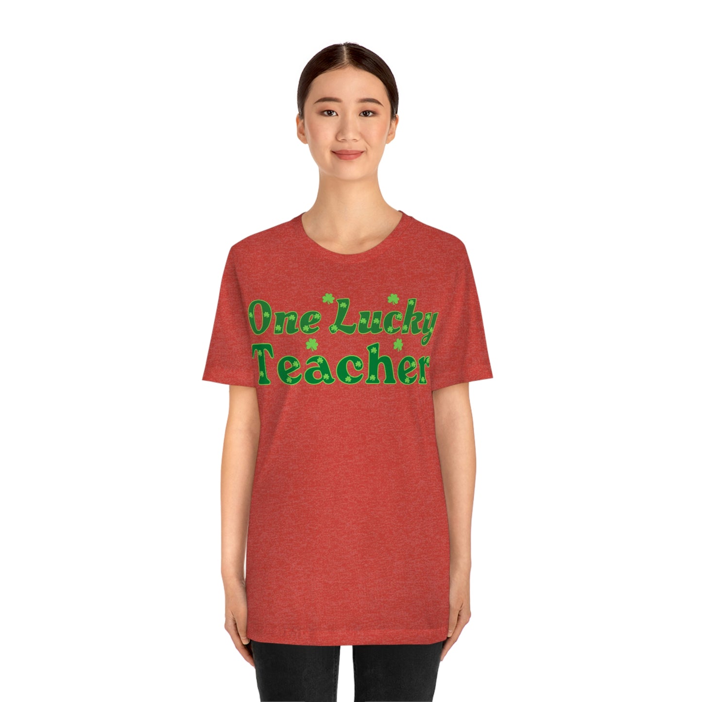 One Lucky Teacher Shirt feeling Lucky St Patrick's Day shirt - Funny St Paddy's day Funny Shirt