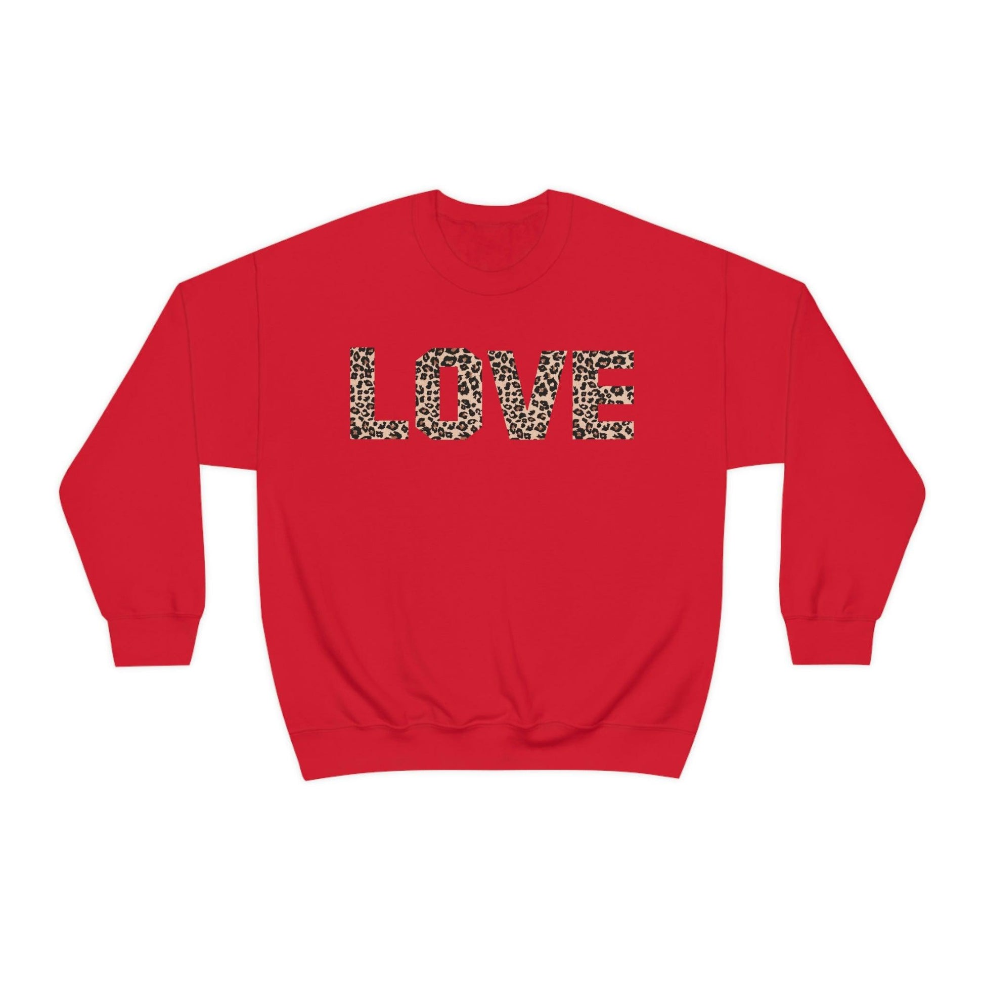 Leopard print love Sweatshirt - Giftsmojo