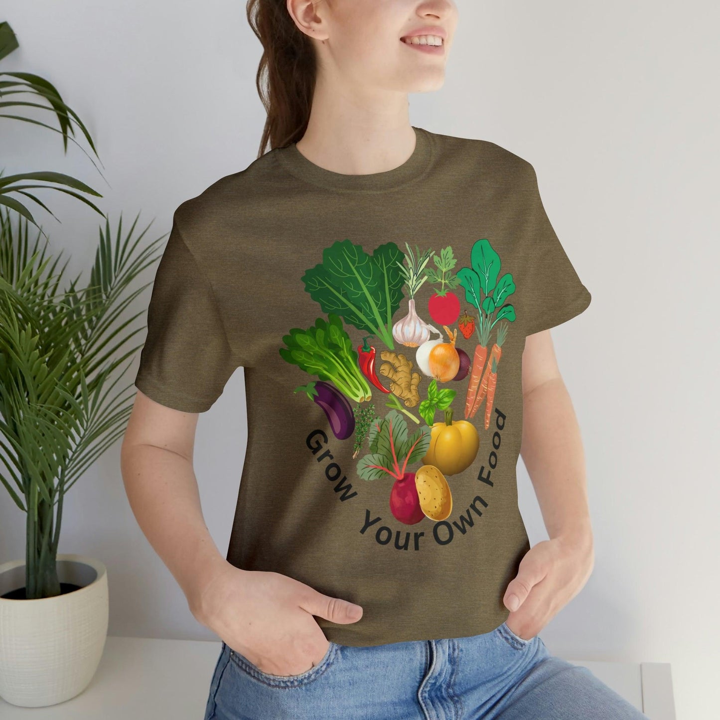 Shirt for Gardeners, Garden Tshirt, Grow Your Own Food shirt, Gift for Gardener, Garden Shirt for Women, Homesteader Shirt, Garden Graphic Tee - Giftsmojo