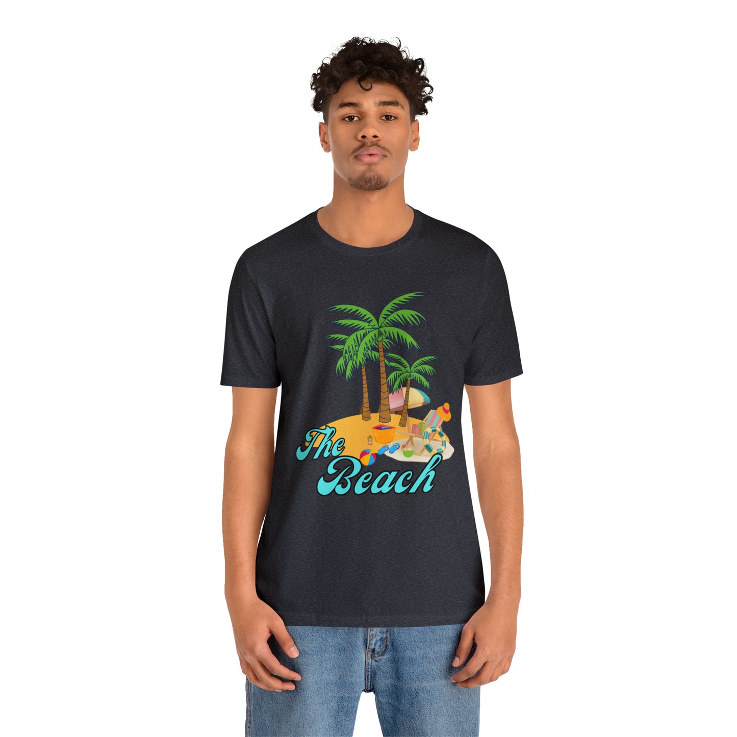 The Beach shirt, Beach t-shirt, Summer shirt, Beachwear, Beach fashion, Tropical print, Trendy design, Stylish beach apparel