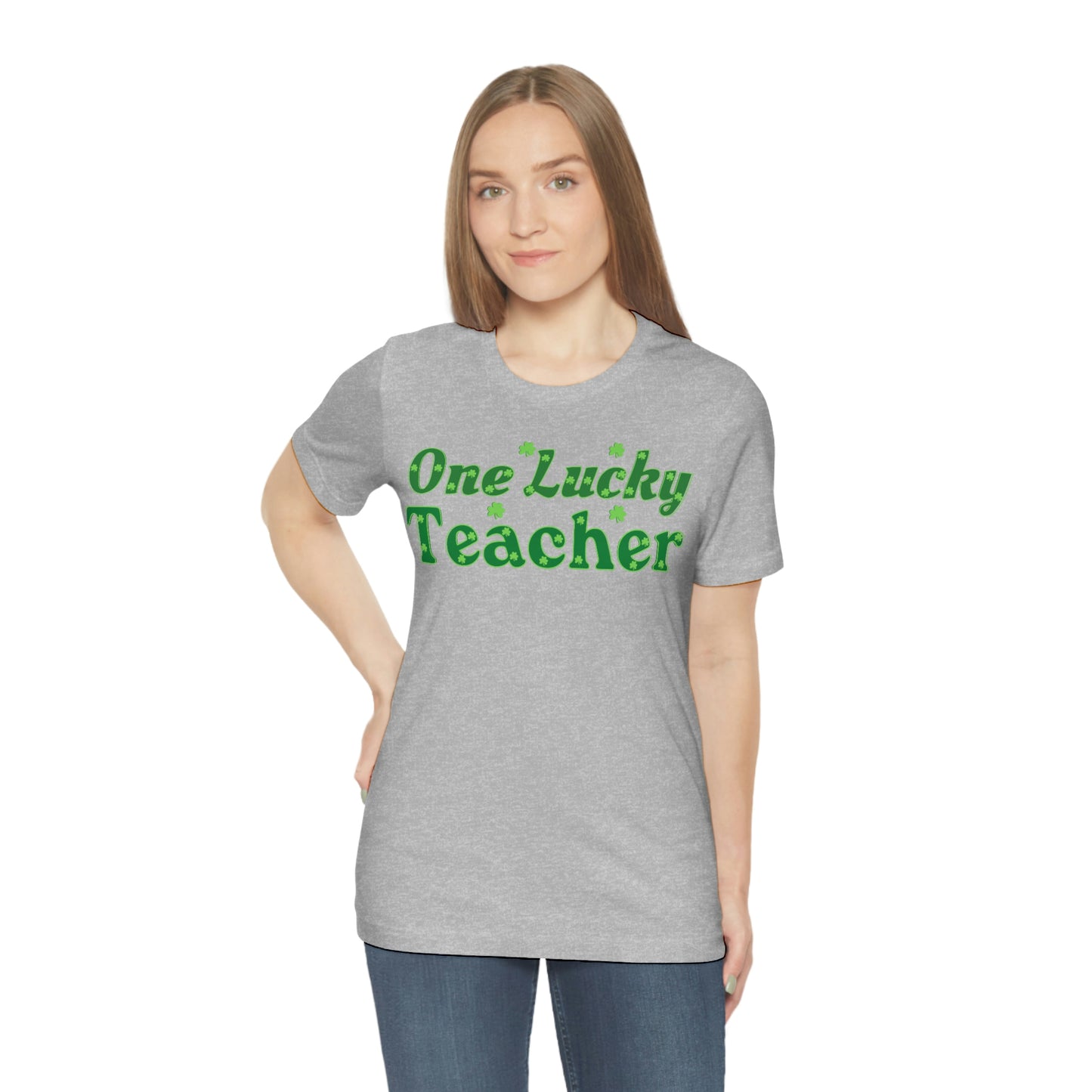 One Lucky Teacher Shirt feeling Lucky St Patrick's Day shirt - Funny St Paddy's day Funny Shirt