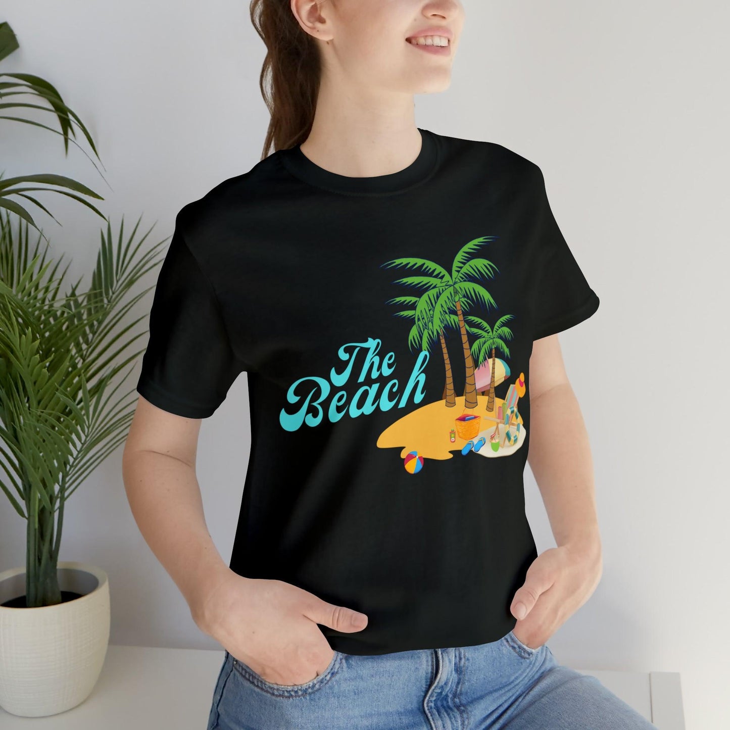 The Beach shirt, Beach t-shirt, Summer shirt, Beachwear, Beach fashion, Tropical print, Trendy design, Stylish beach apparel - Giftsmojo