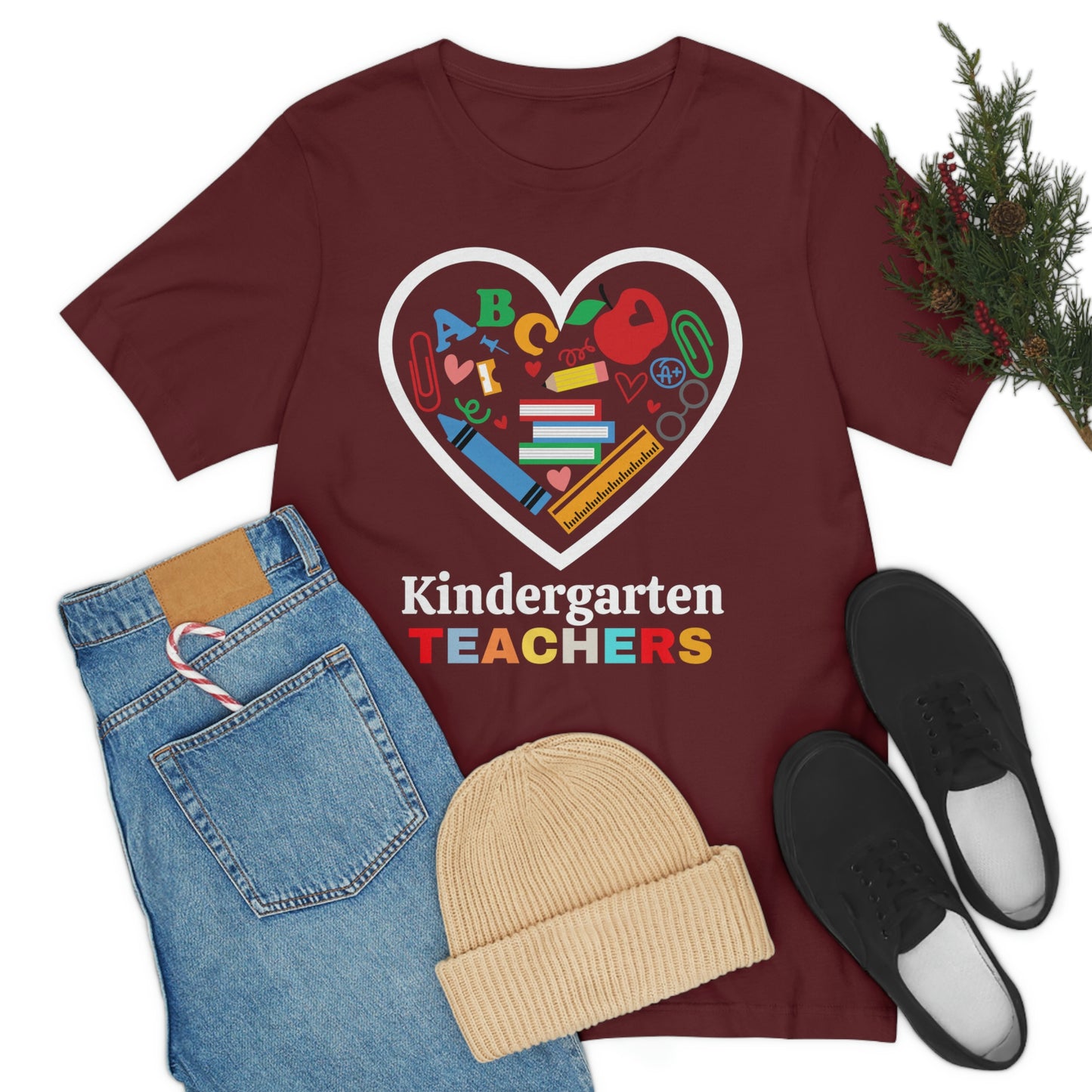 Love Kindergarten Teacher Shirt - Teacher Appreciation Shirt - Gift for Kindergarten Teacher