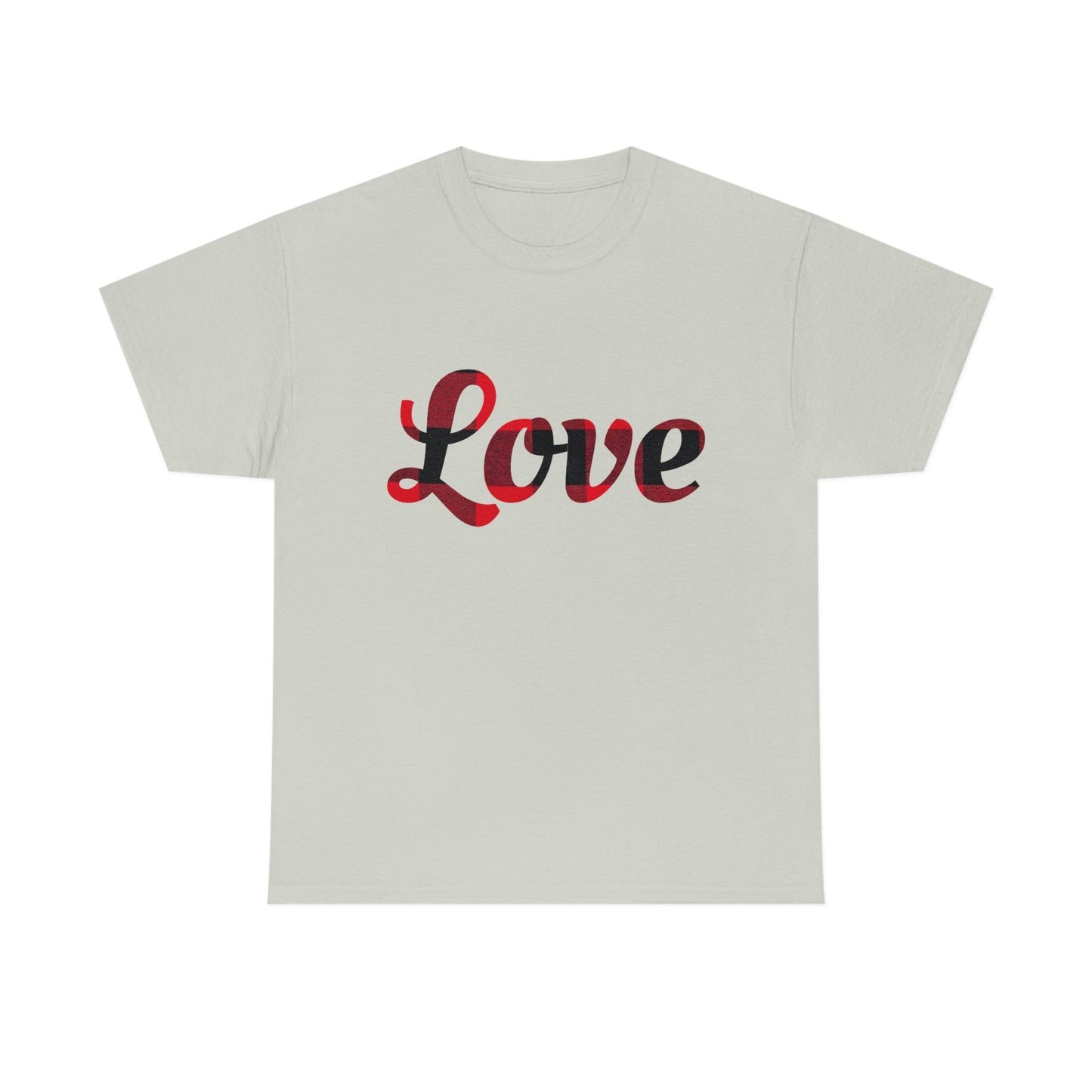 Plaid love T-Shirt - Giftsmojo