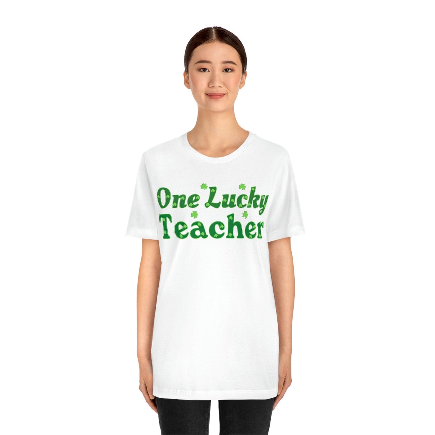 One Lucky Teacher Shirt feeling Lucky St Patrick's Day shirt - Funny St Paddy's day Funny Shirt - Giftsmojo