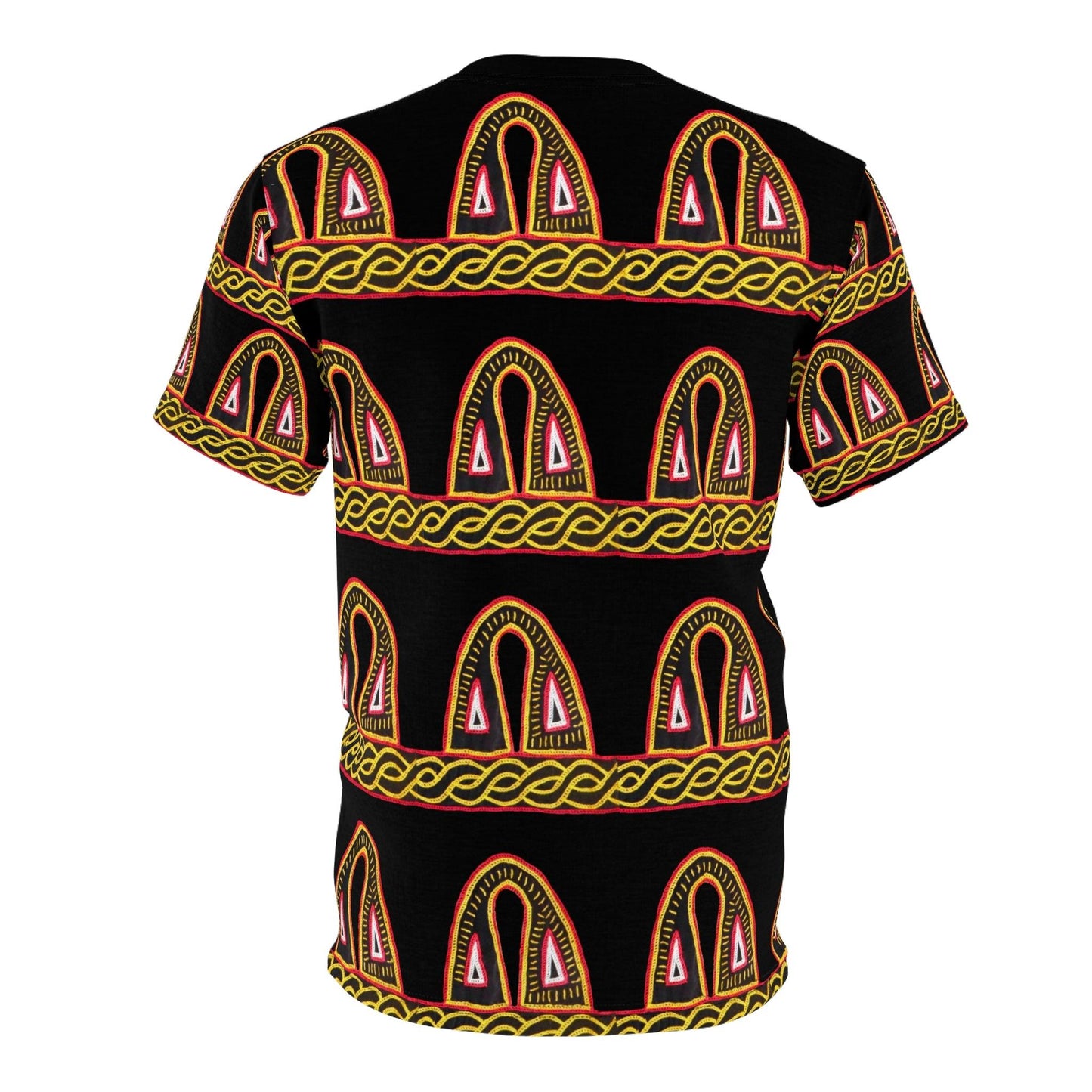 African Pattern All Over Print Cut & Sew Tee, Cameroon pattern Tee,