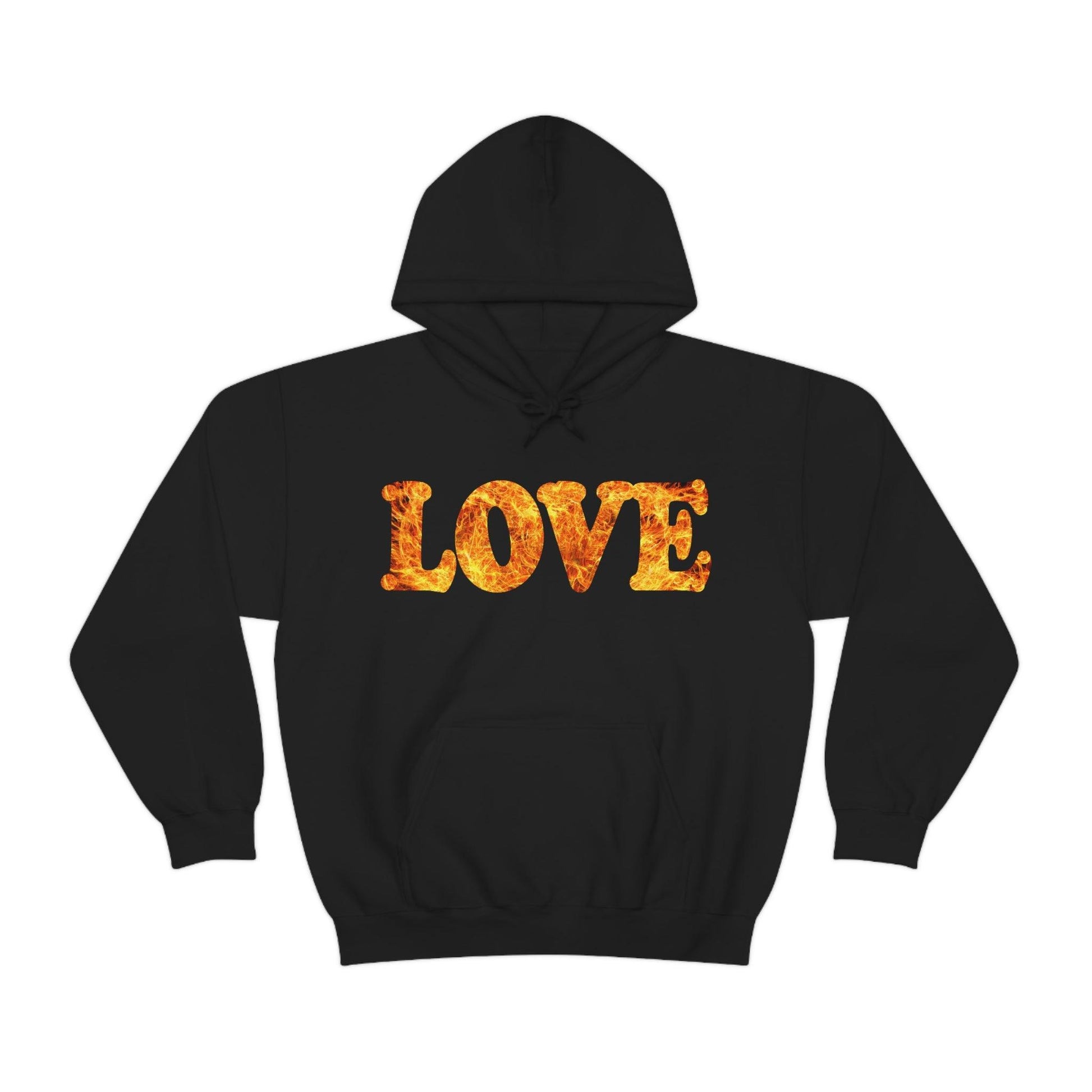 Love Fire Hooded Sweatshirt - Giftsmojo