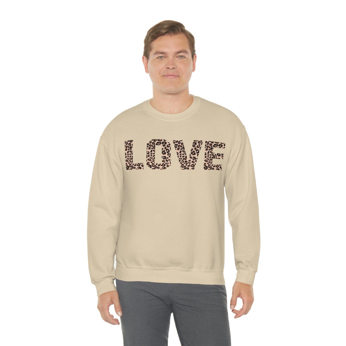 Leopard print love Sweatshirt - Giftsmojo