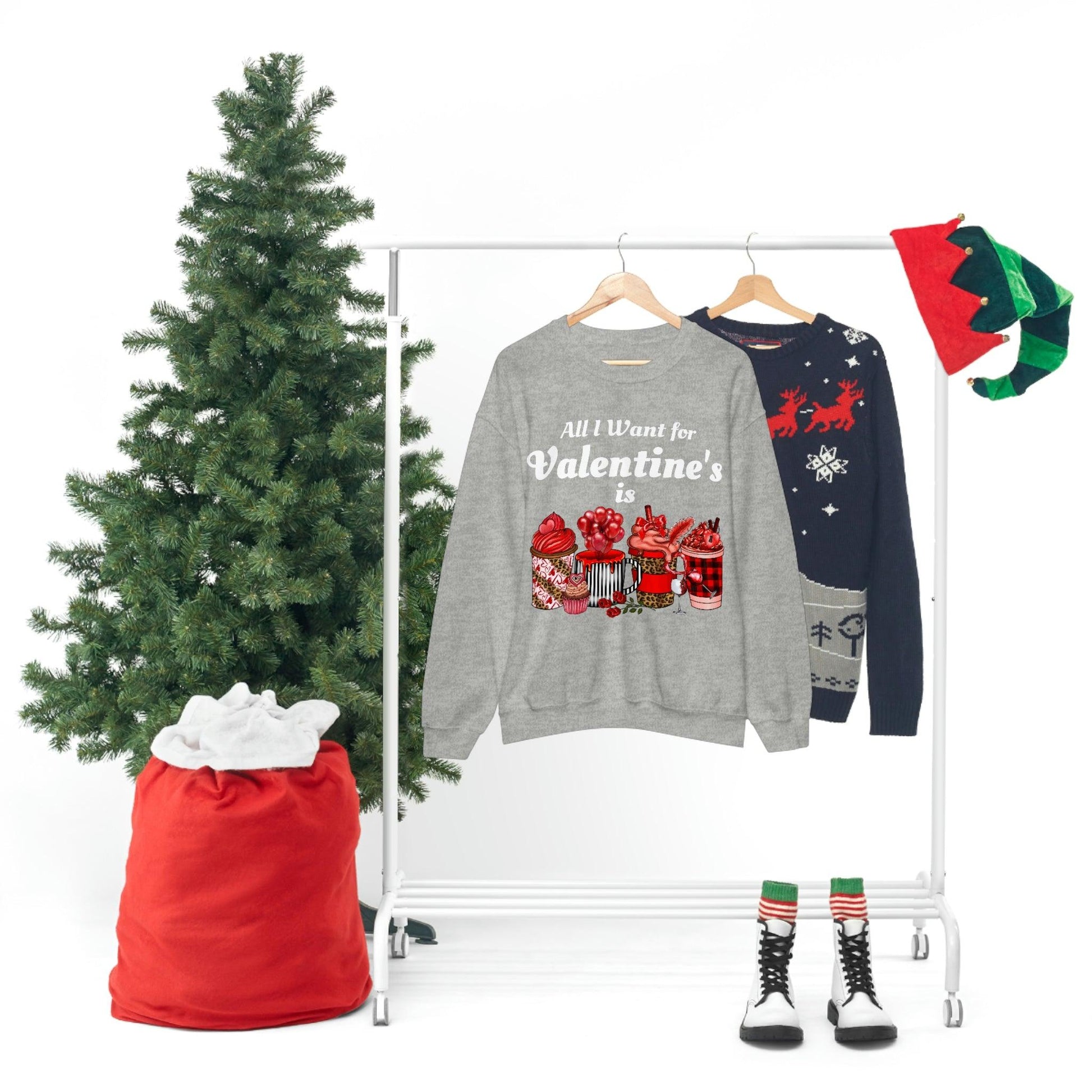 All I want for Valentines is Coffee Sweatshirt - Giftsmojo