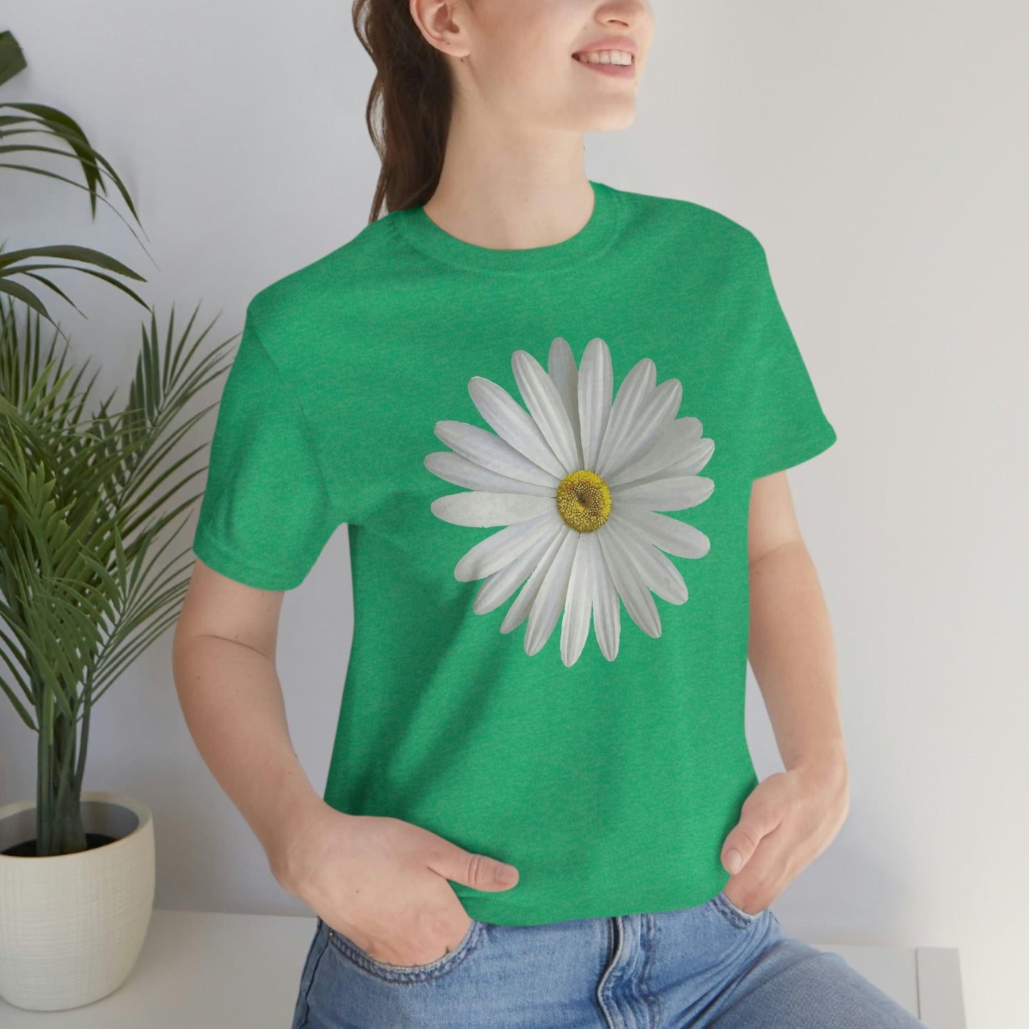 Daisy Shirt Floral Shirt Gift, Wildflower Shirt, Gift For Mom, Daisy Women Shirt Flower Tee Summer Shirt, - Giftsmojo