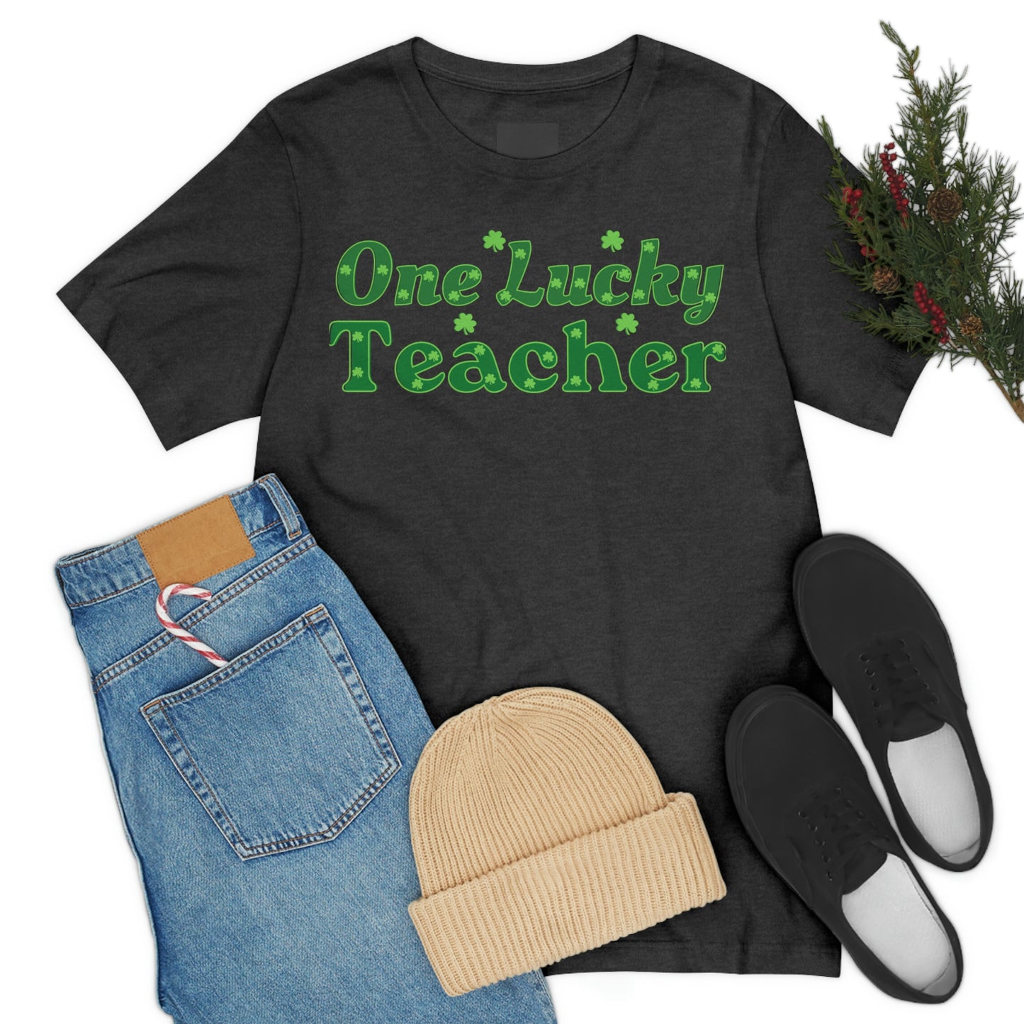 One Lucky Teacher Shirt feeling Lucky St Patrick's Day shirt - Funny St Paddy's day Funny Shirt