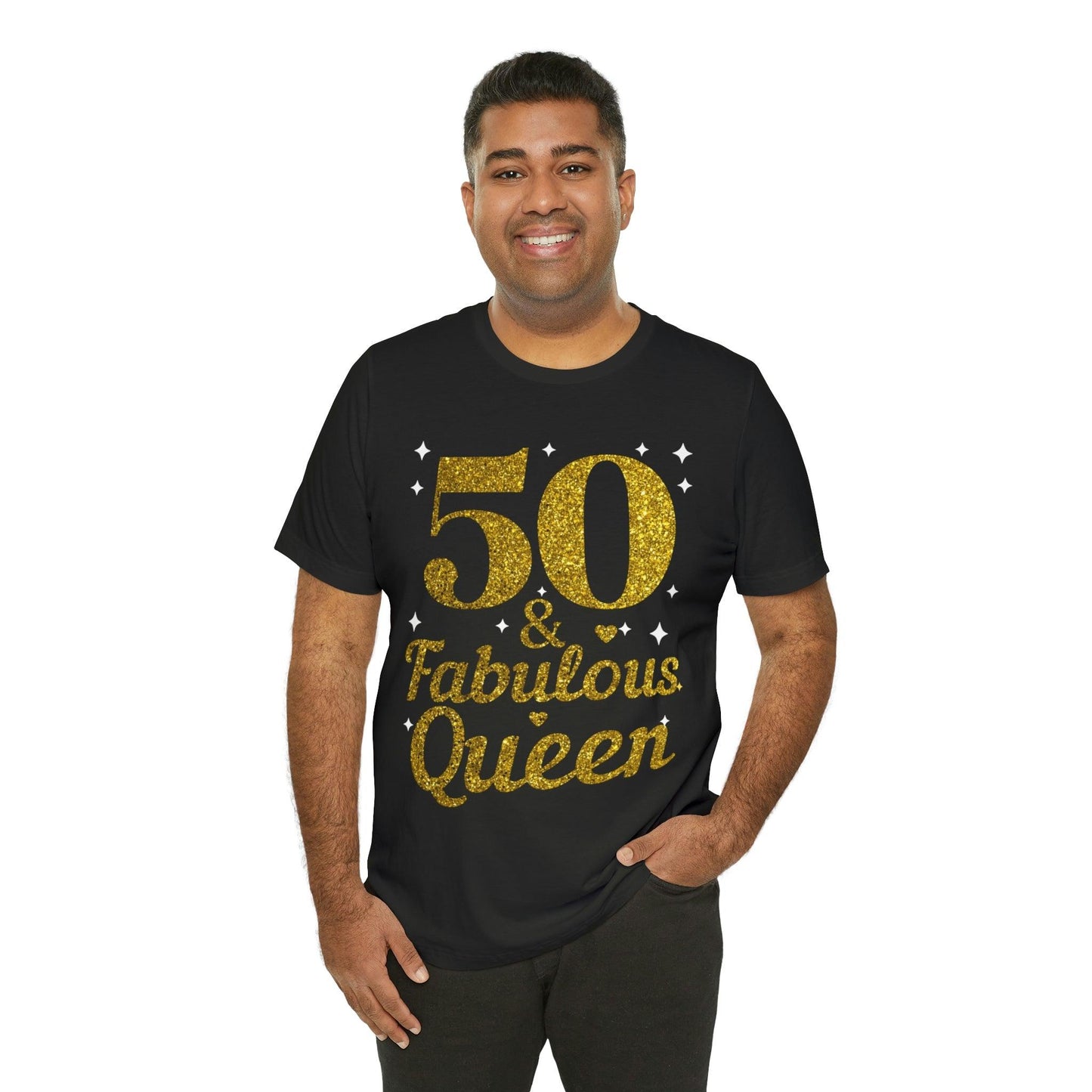 Funny 50th birthday shirt, 50th birthday Tshirt, 50 and fabulous Queen, birthday queen shirt, Gift for 50th birthday, Vintage shirt, birthday gift, birthday girl shirt, mom’s birthday gift, mom gift, wife gift, - Giftsmojo