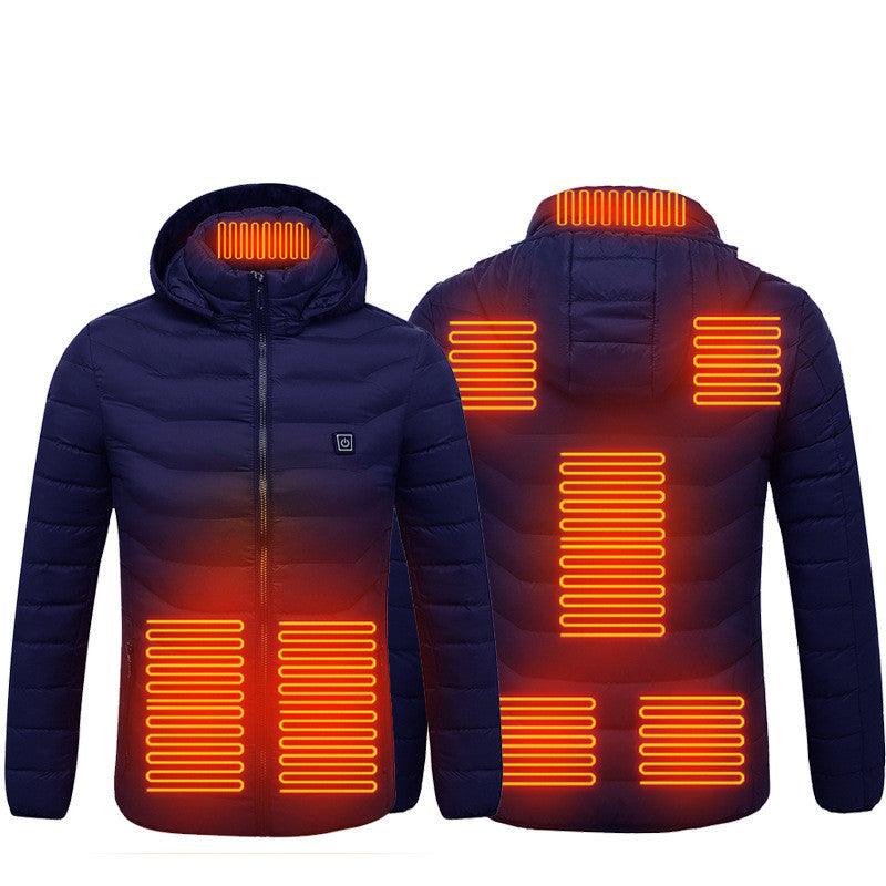 New Heated Jacket Coat USB Electric Jacket Cotton Coat Heater Thermal Clothing Heating Vest Men's Clothes Winter - Giftsmojo