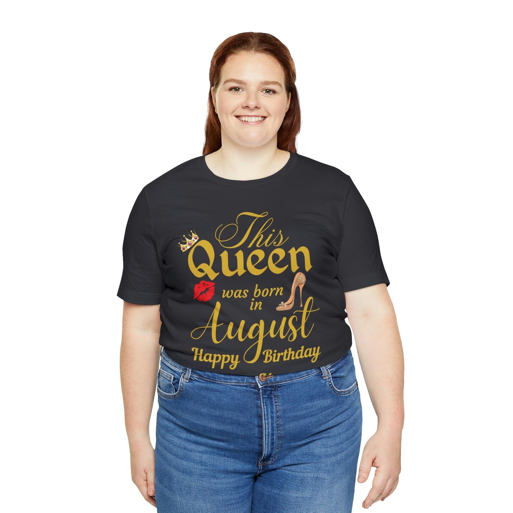 Birthday Queen Shirt, Gift for birthday, This Queen was born in August shirt, Funny Queen shirt, funny Birthday shirt, birthday gift - Giftsmojo