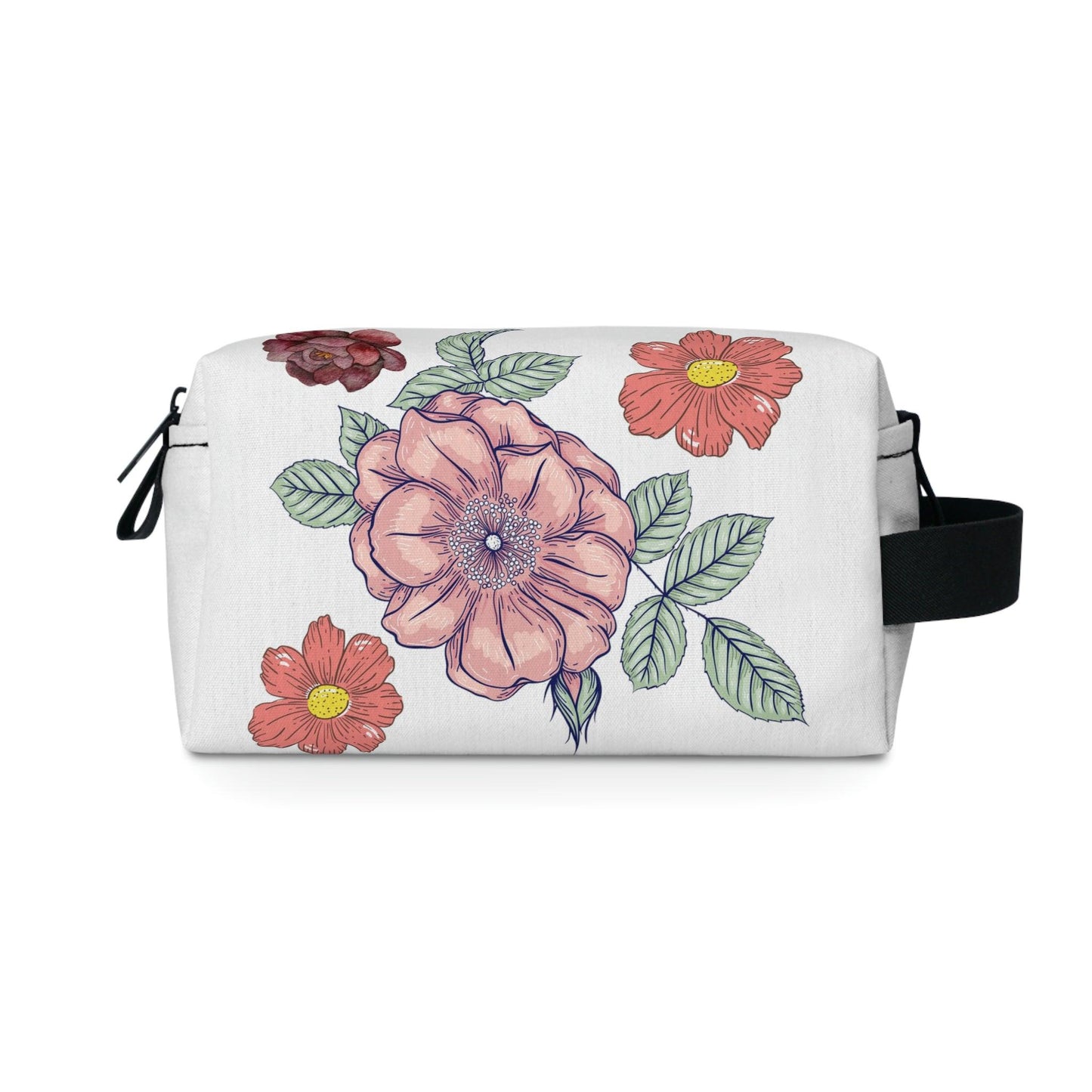 Floral Makeup Bag | flower makeup bag | Cosmetic Bag | floral Toiletry Bag Women | cute makeup bag | makeup pouch | aesthetic makeup - Giftsmojo