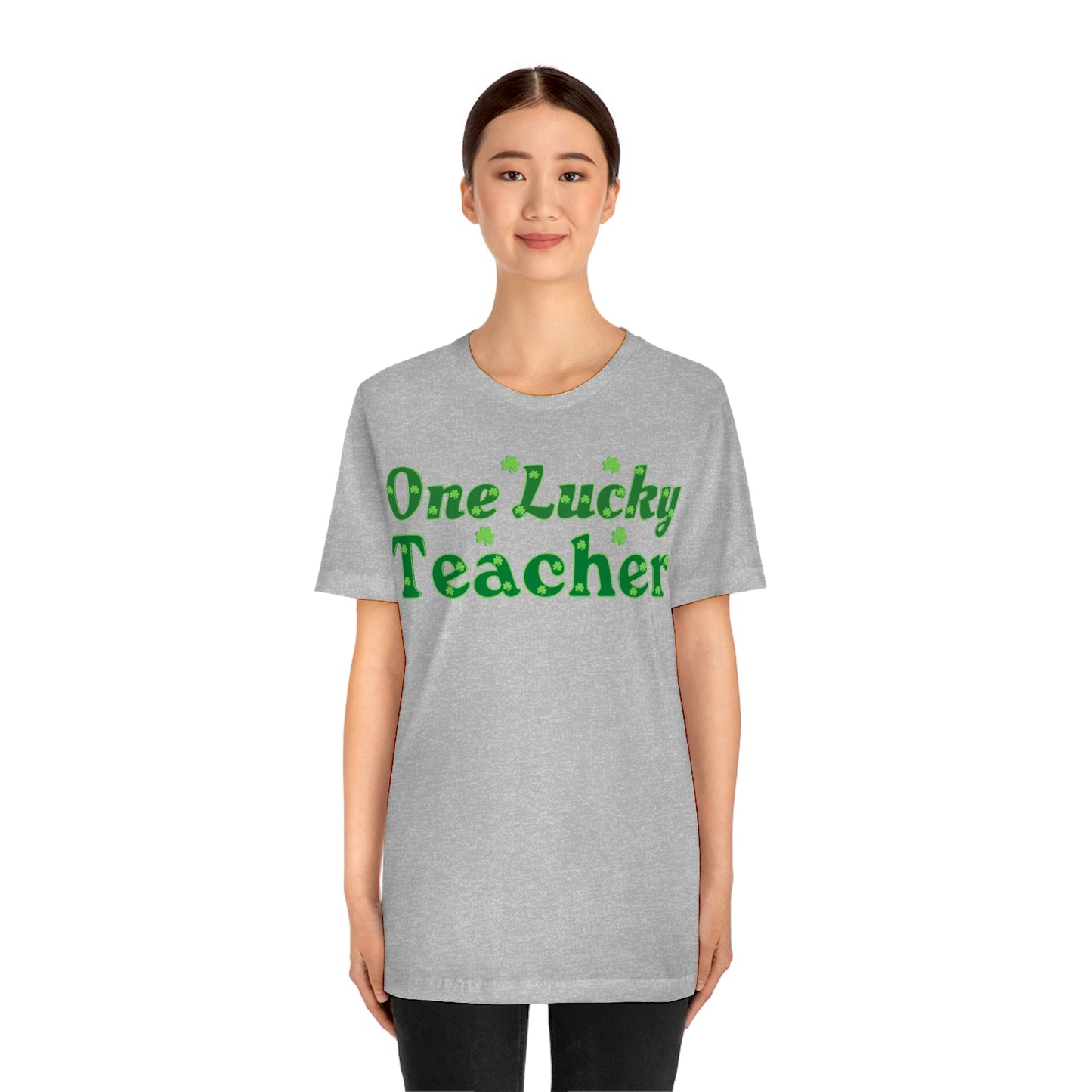 One Lucky Teacher Shirt feeling Lucky St Patrick's Day shirt - Funny St Paddy's day Funny Shirt